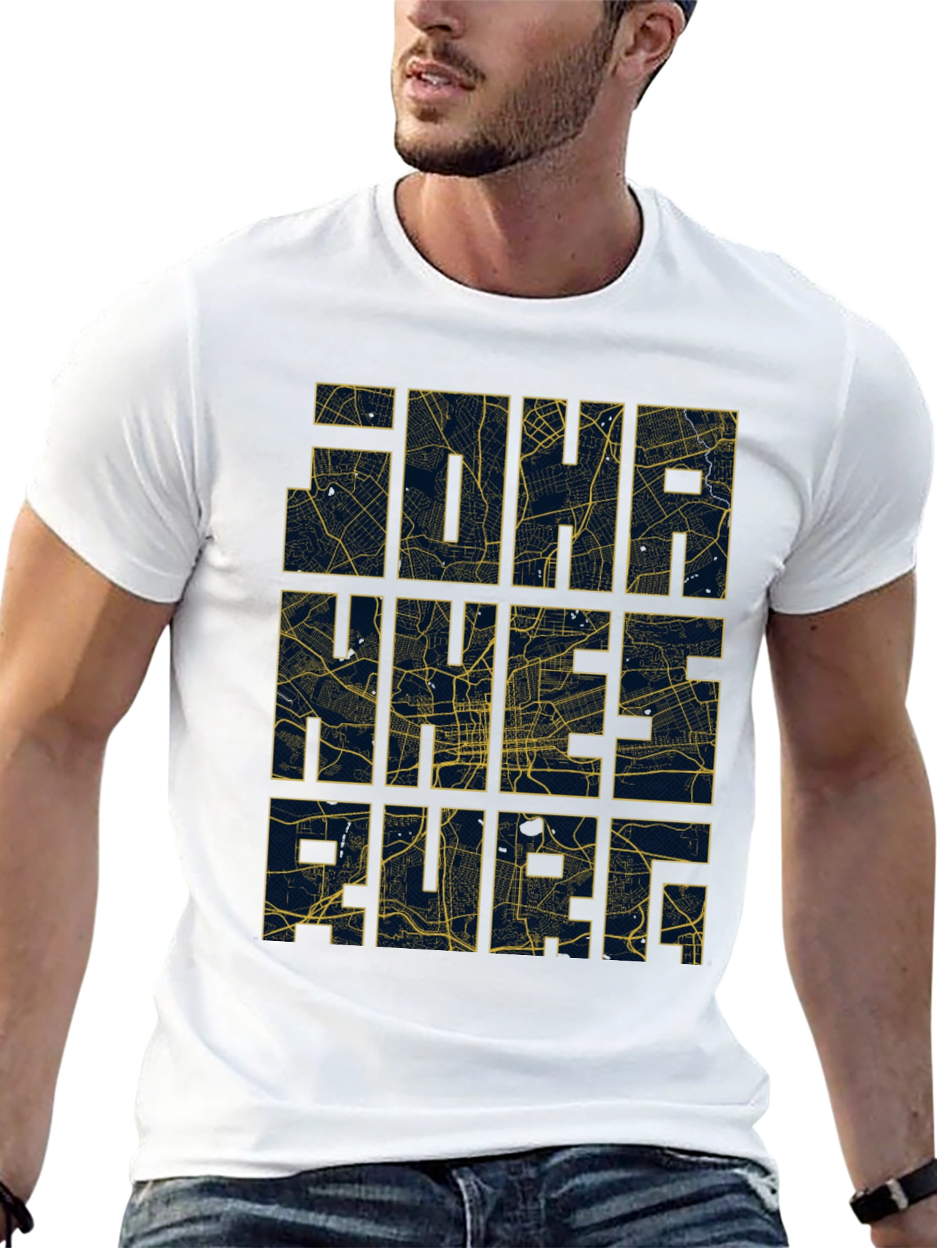 City Map Graphic Print T-Shirt - 13