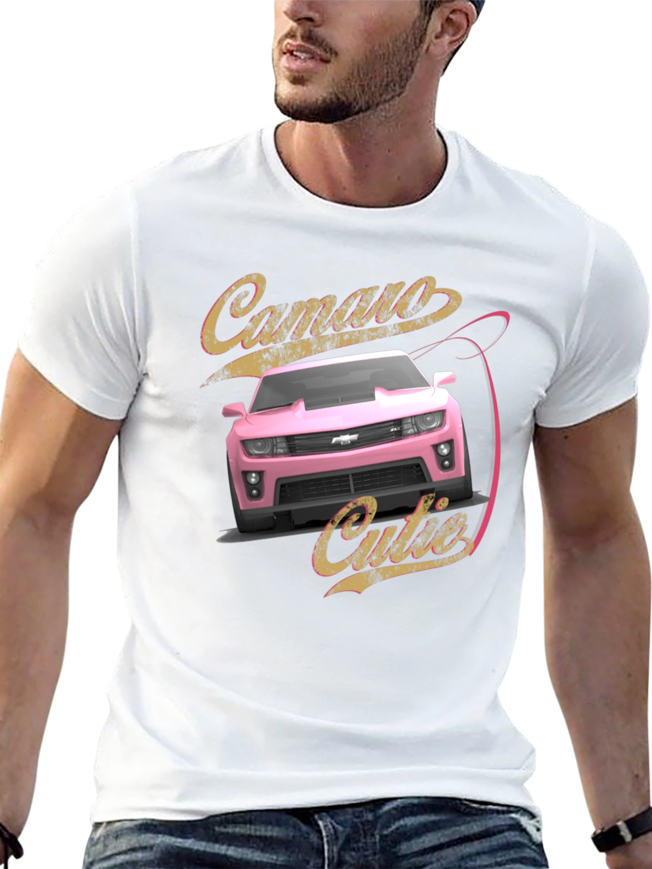 Black Camaro Cutie T-Shirt - Black Graphic Tee view 13