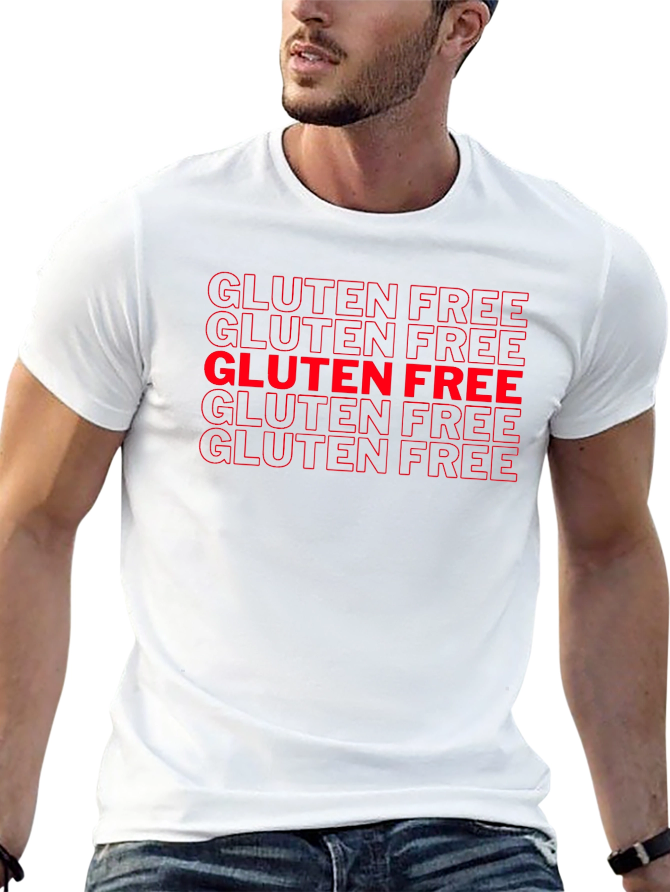 Gluten Free Graphic Tee - Unisex Black T-Shirt - 13