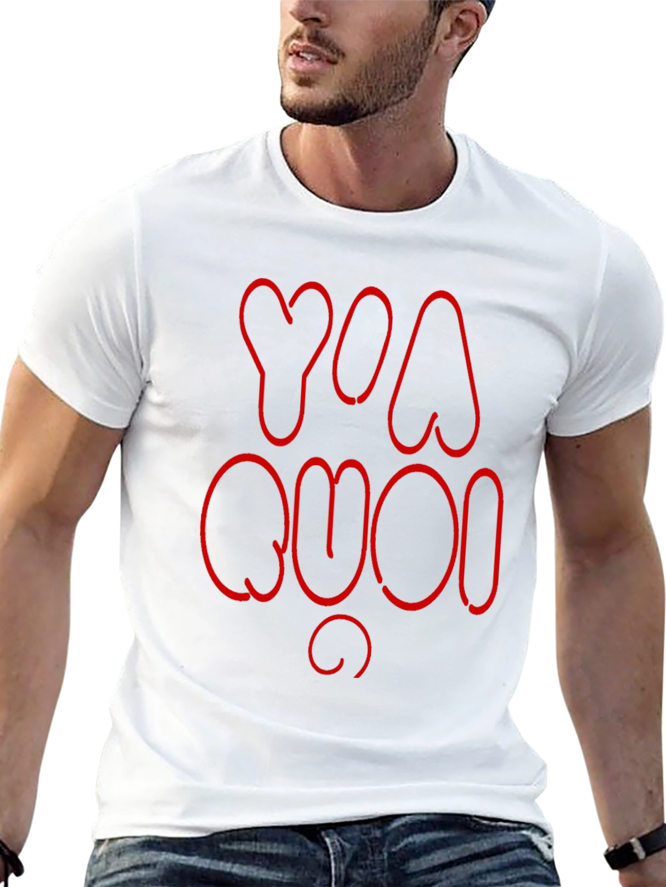Black YA QUOI Graphic T-Shirt - Crew Neck Short Sleeve Top view 13