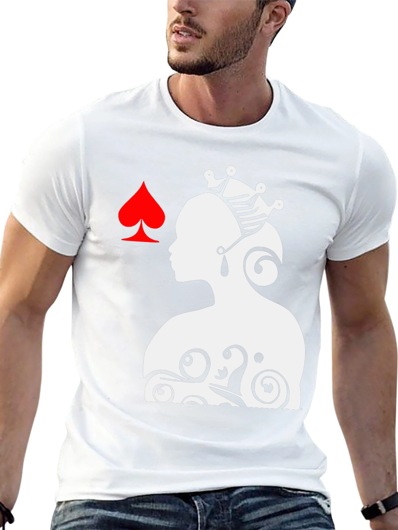 Queen of Spades Graphic Tee - Black - 13