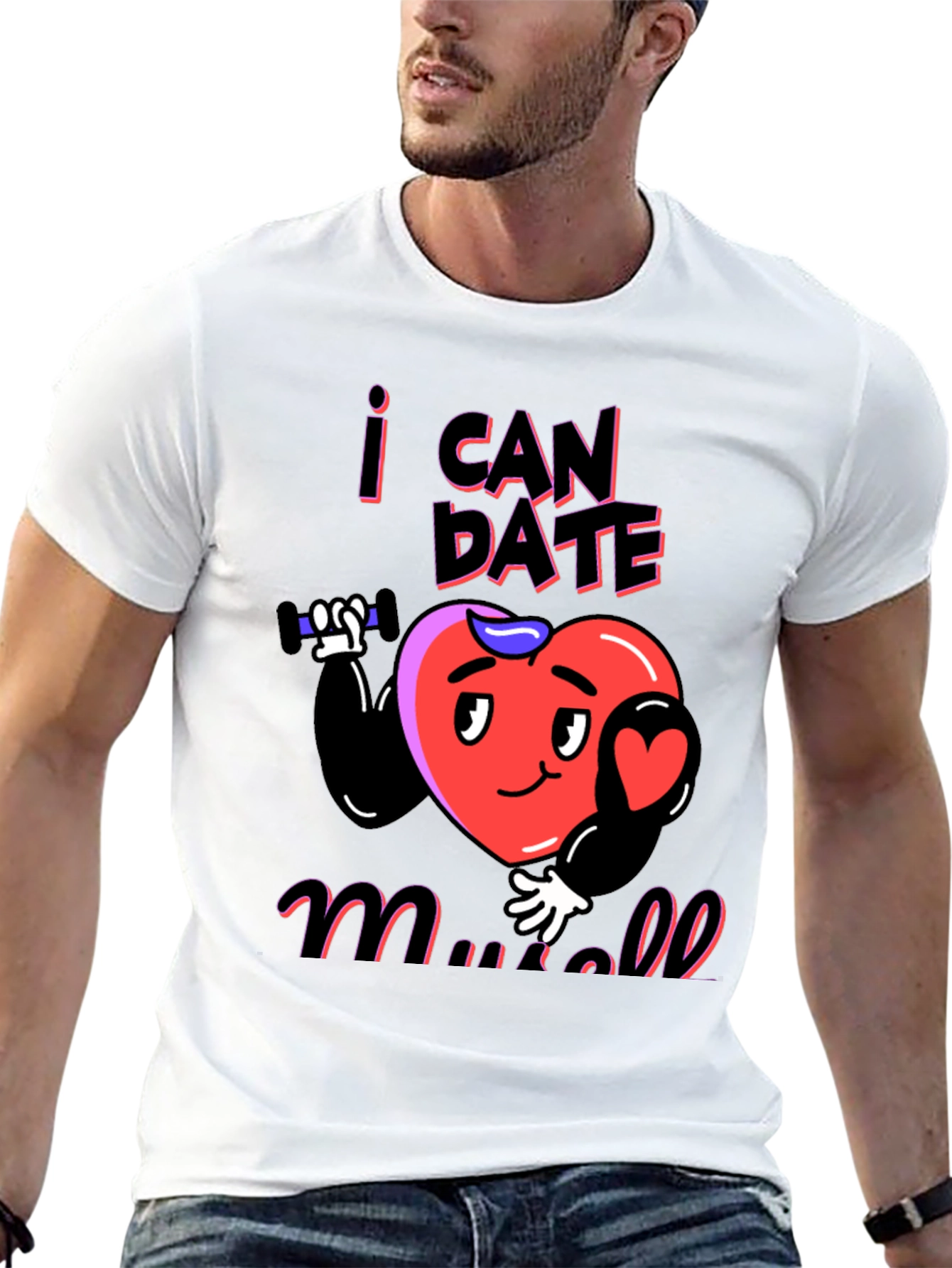 Black I Can Date Myself T-Shirt view 13