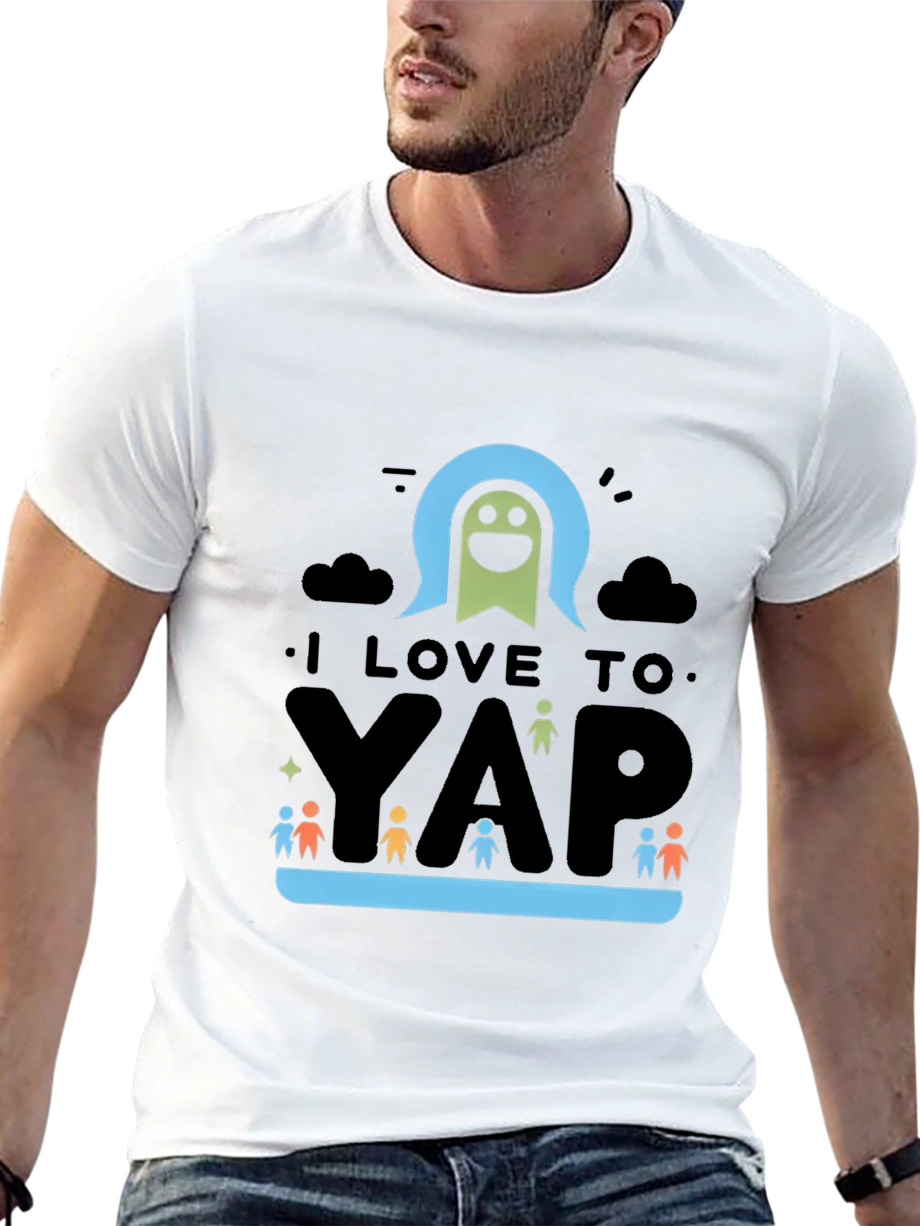 Black I Love To Yap T-Shirt view 13