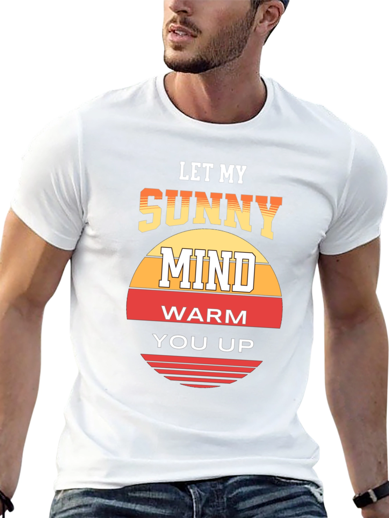 Black Sunny Mind Graphic Tee - Let My Mind Warm You Up view 13