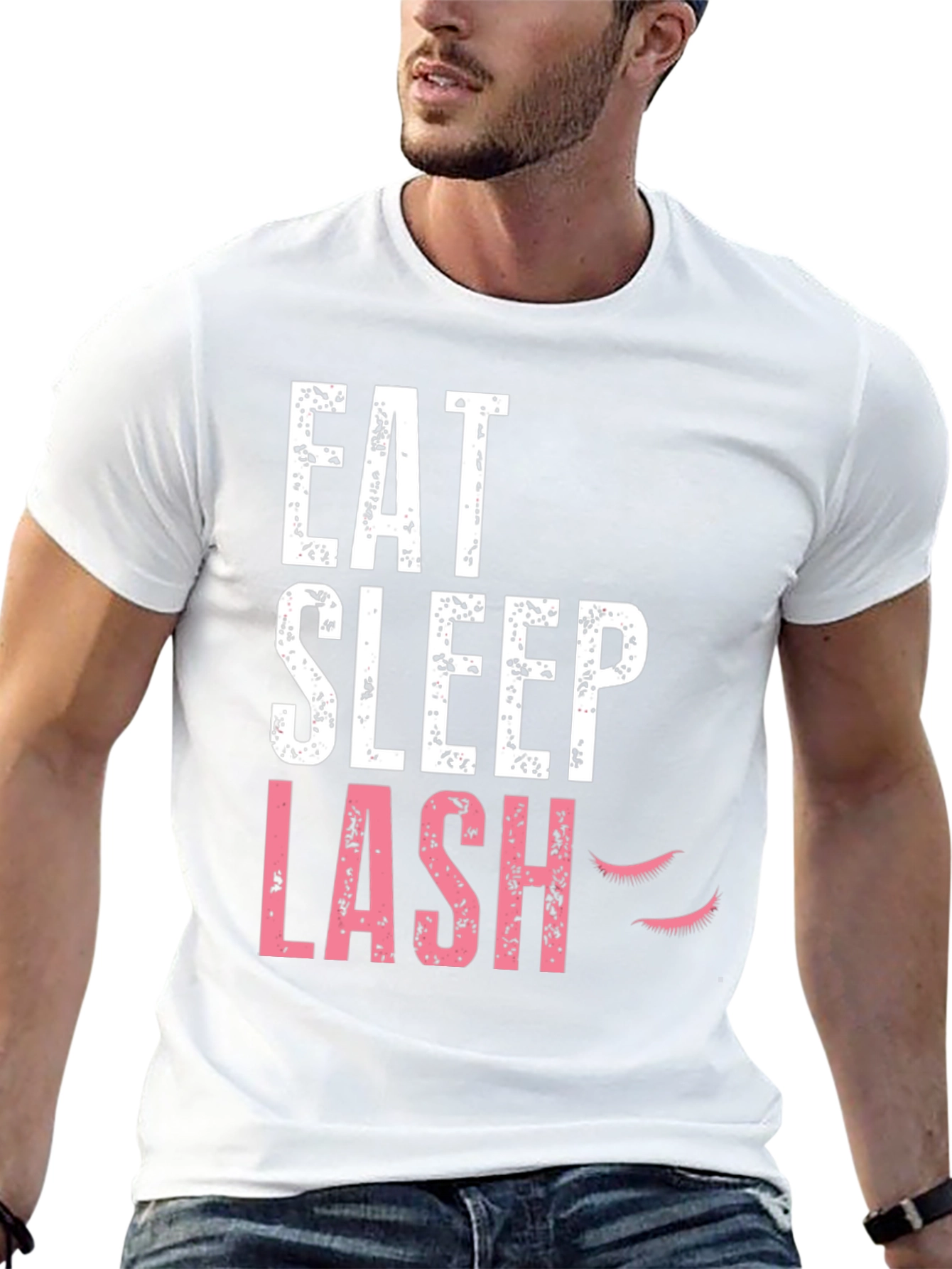 Black Eat Sleep Lash Black Graphic Tee view 13