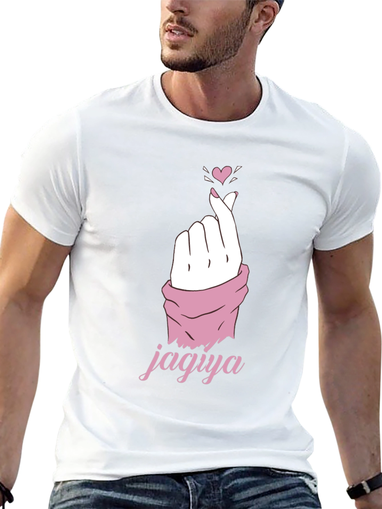 Black Heart Gesture Graphic Tee - Jagya Love view 13