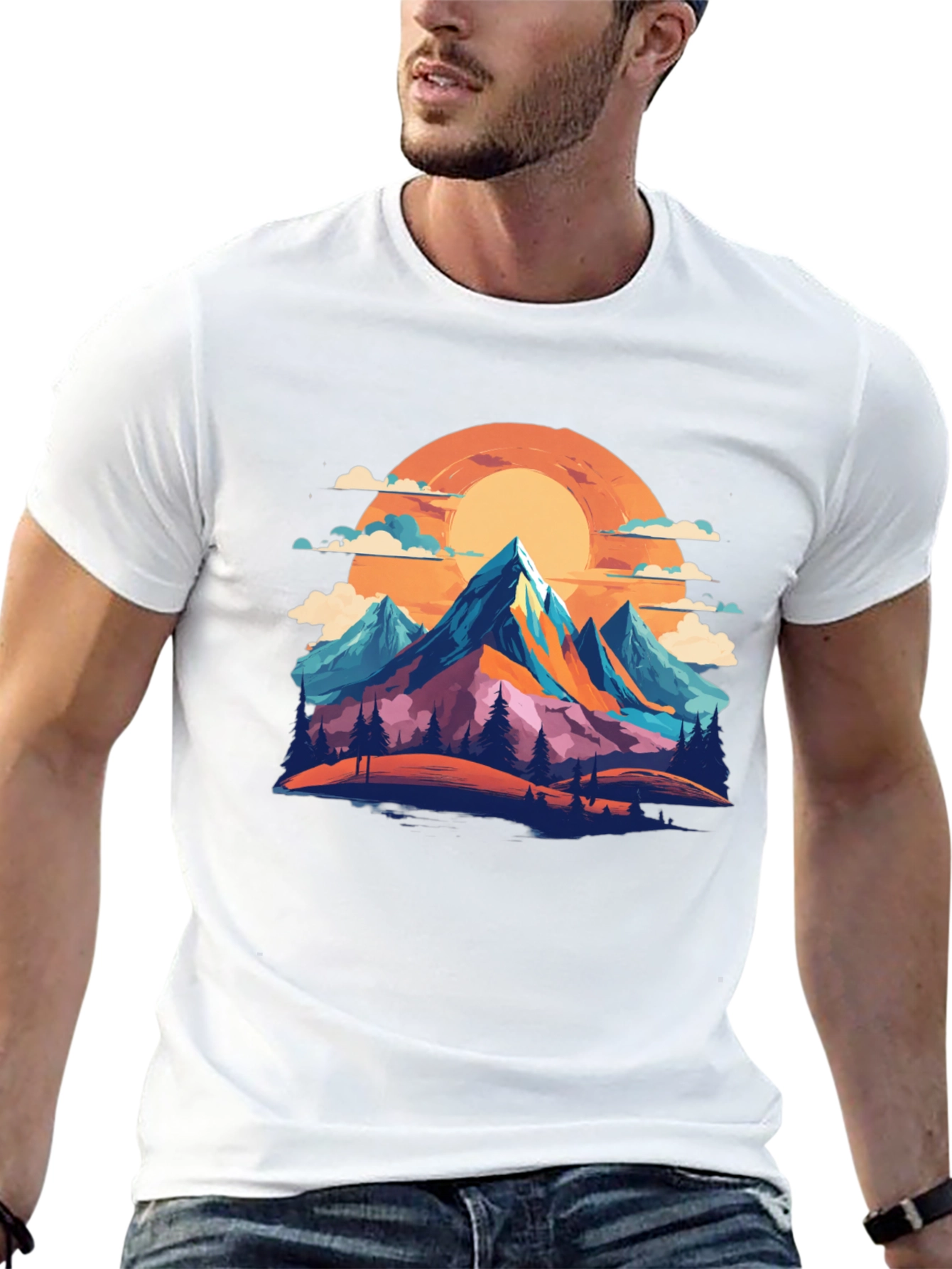 Black Mountain Sunset Graphic Tee view 13