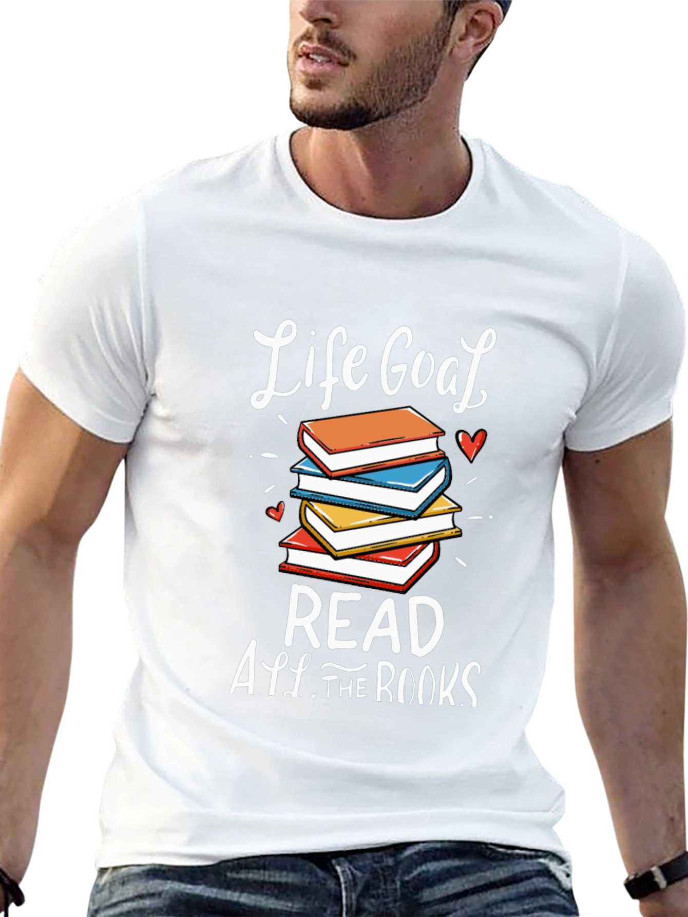 Black Life Goal Read All The Books T-Shirt view 13