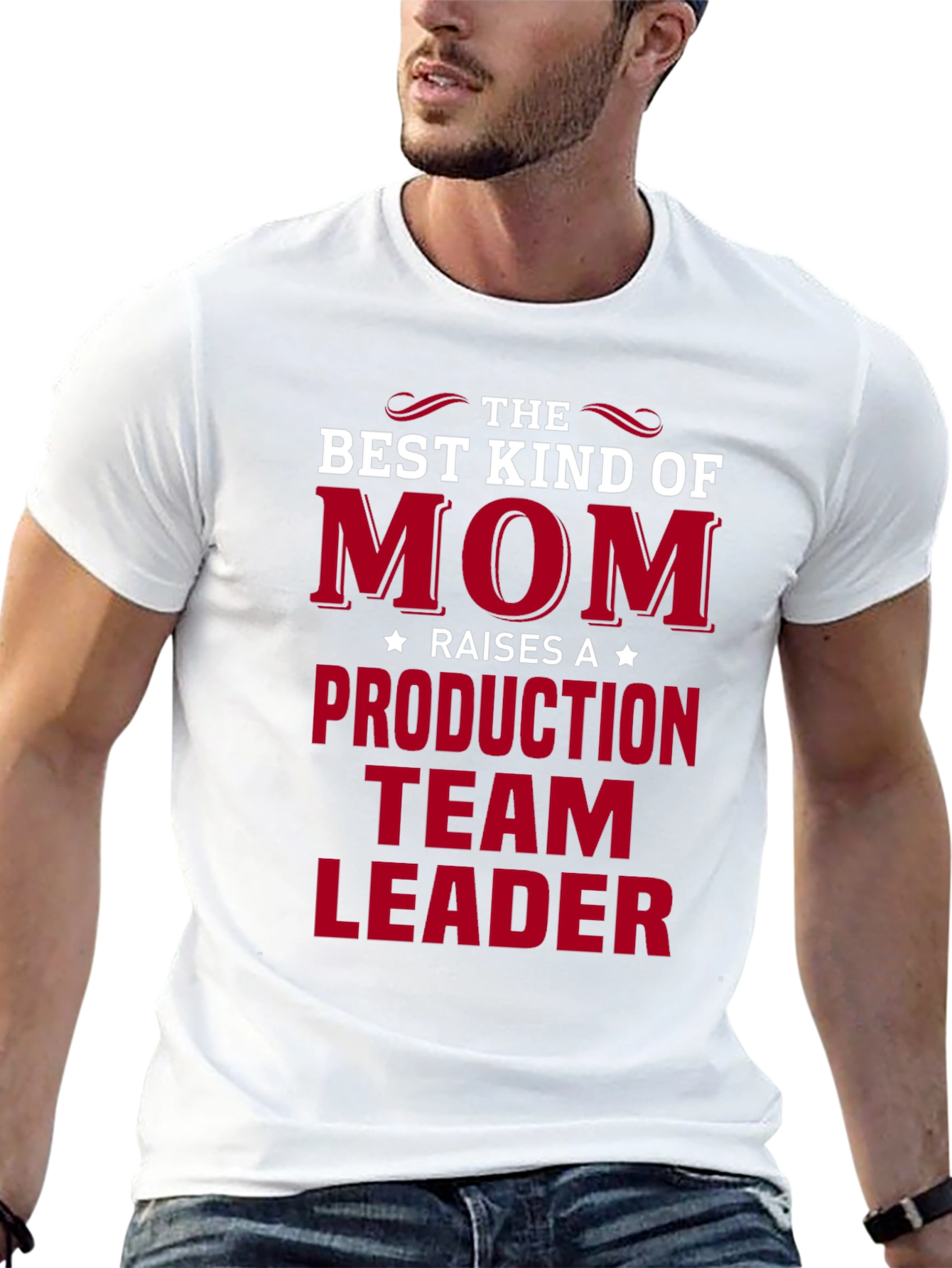Black Production Team Leader Mom Graphic Tee view 13