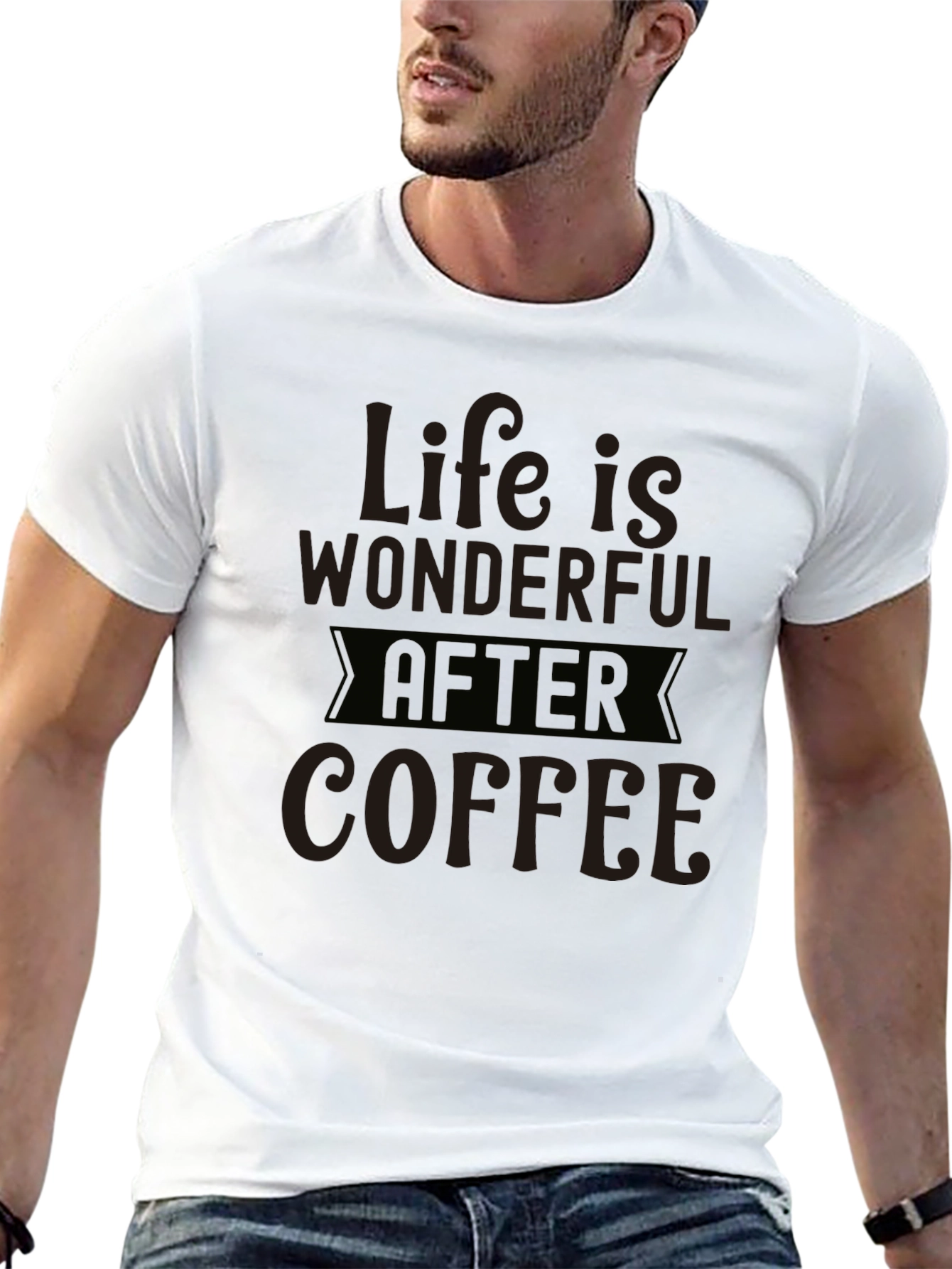 Black Life Is Wonderful After Coffee T-Shirt view 13