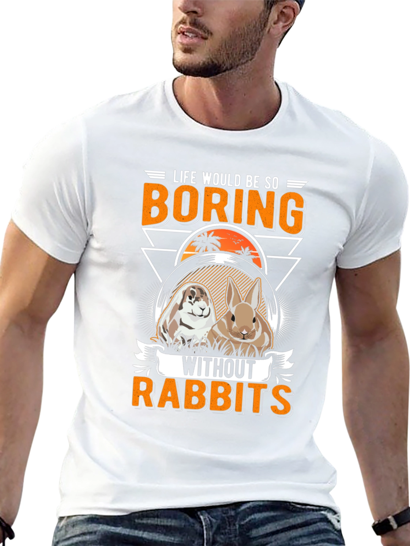 Black Life Would Be So Boring Without Rabbits T-Shirt view 13