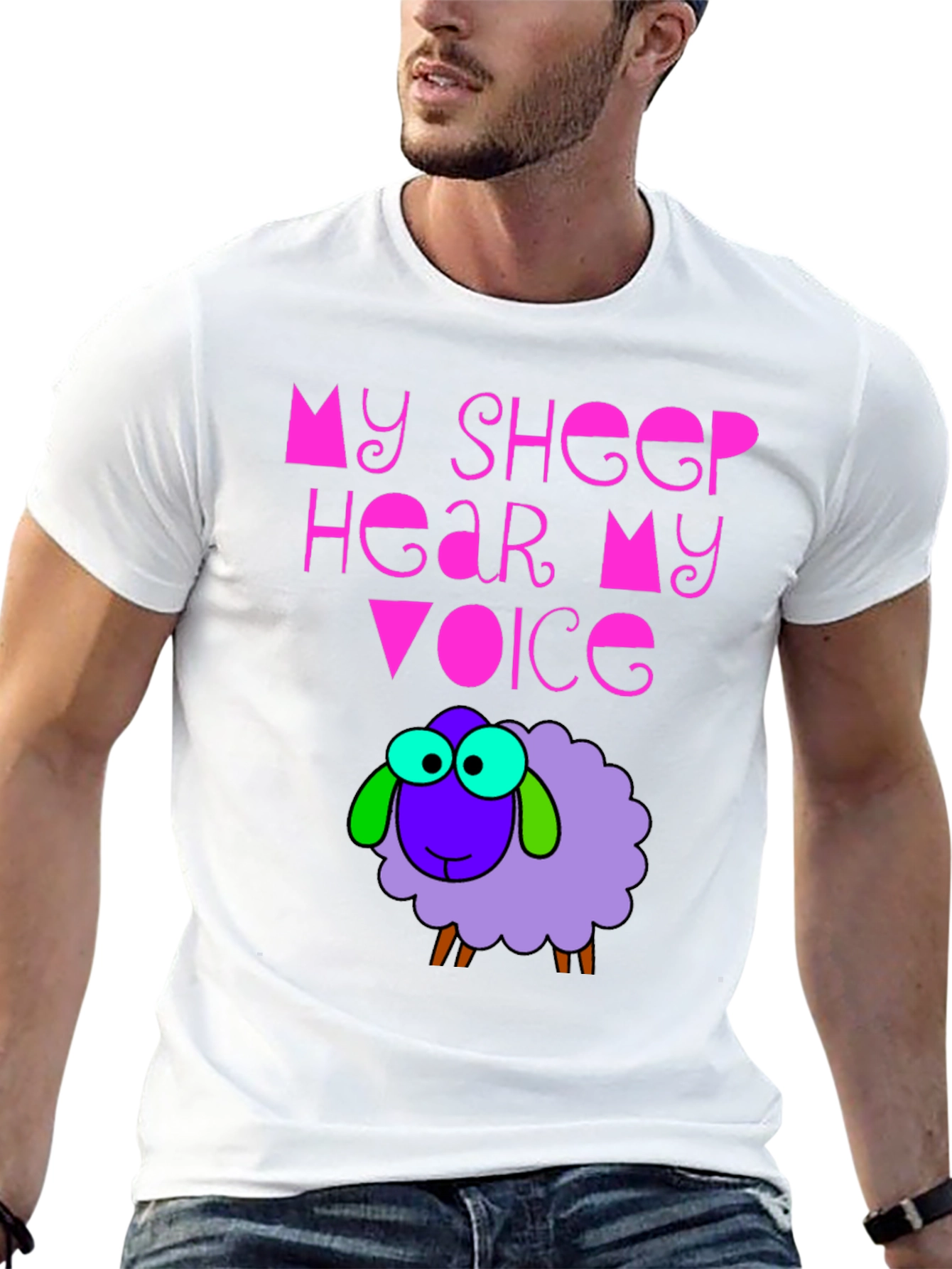 Black My Sheep Hear My Voice Graphic Tee view 13
