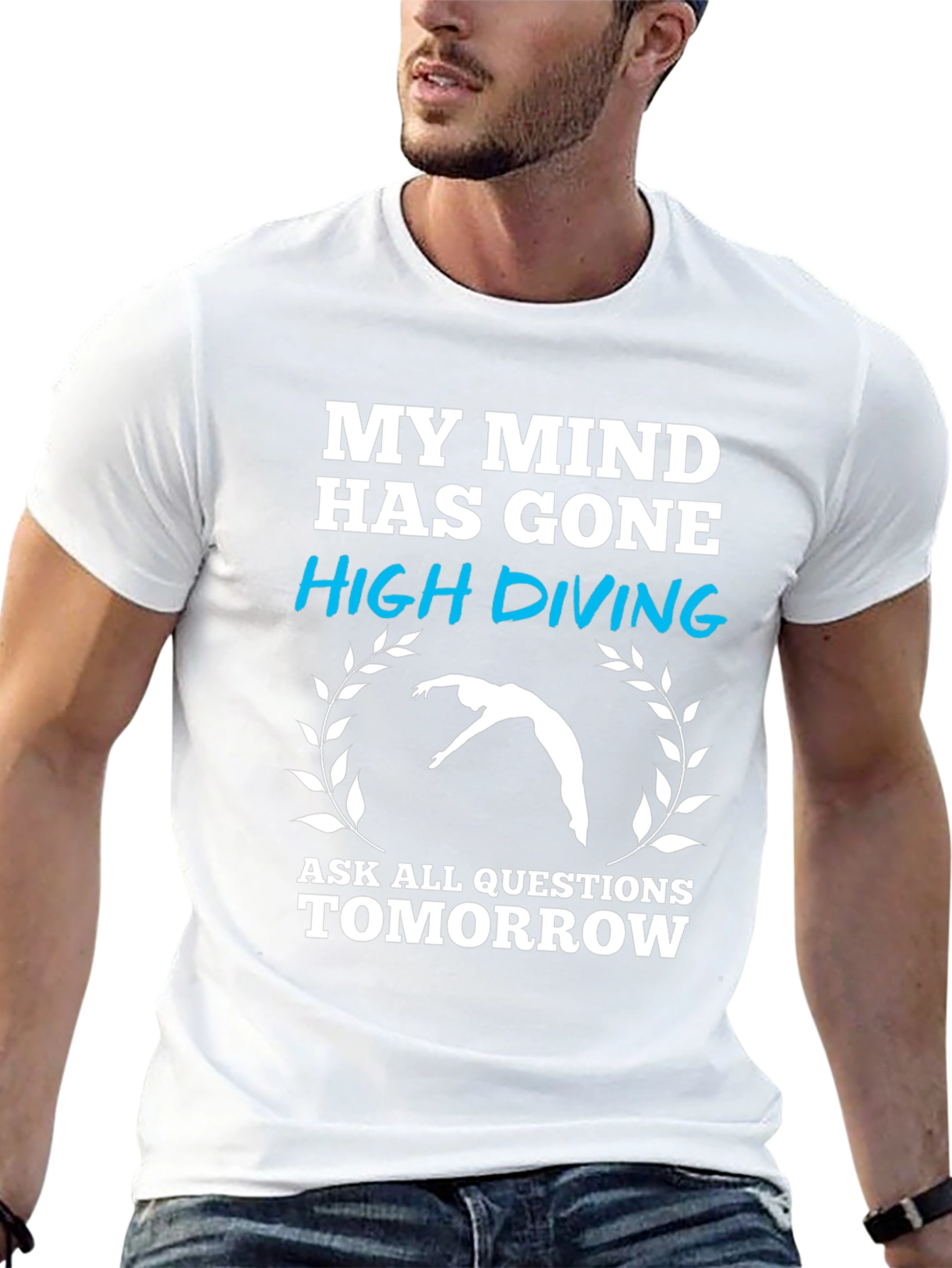 Black My Mind High Diving Graphic T-Shirt view 13