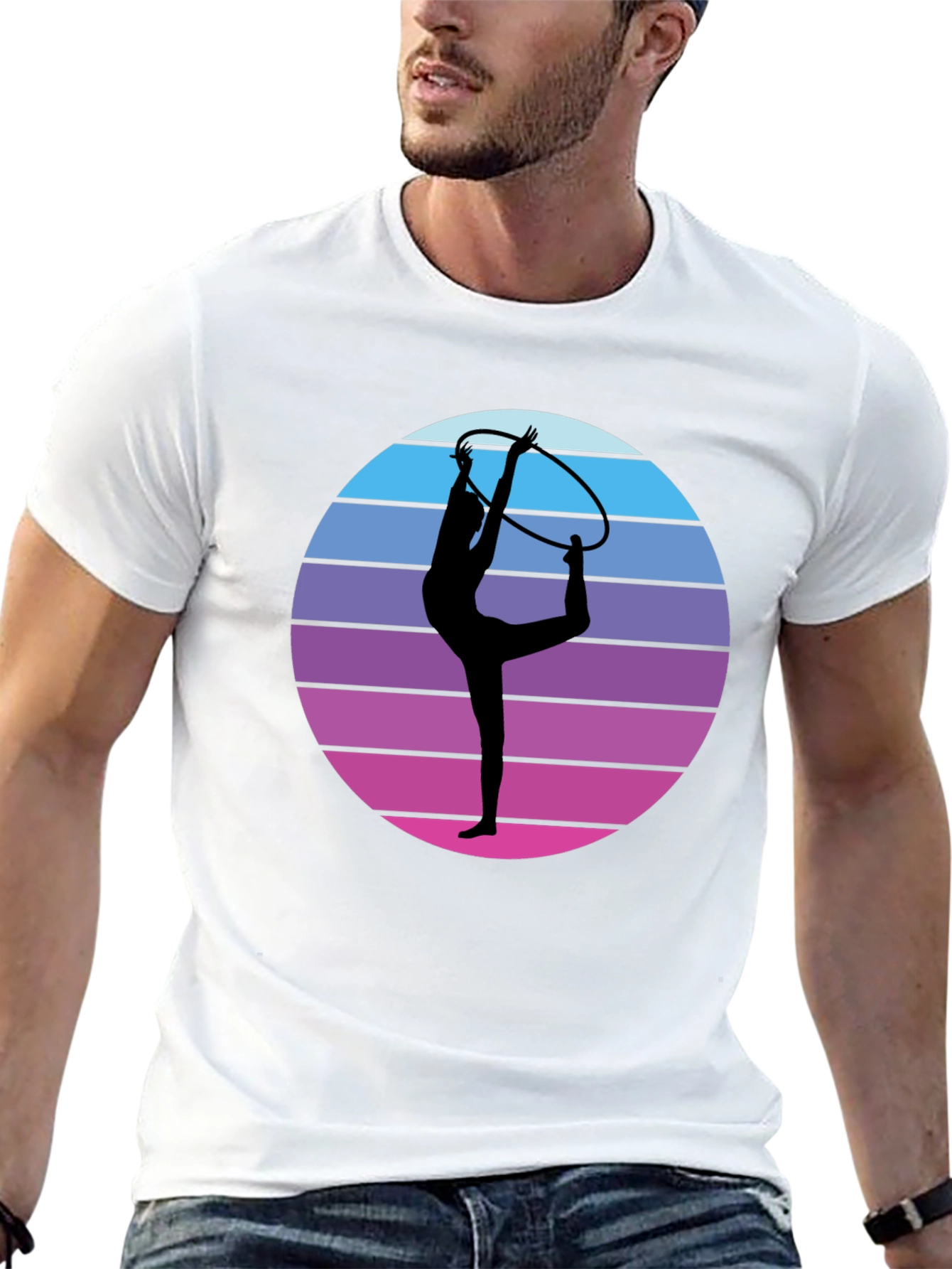 Black Rhythmic Gymnast Graphic Tee view 13