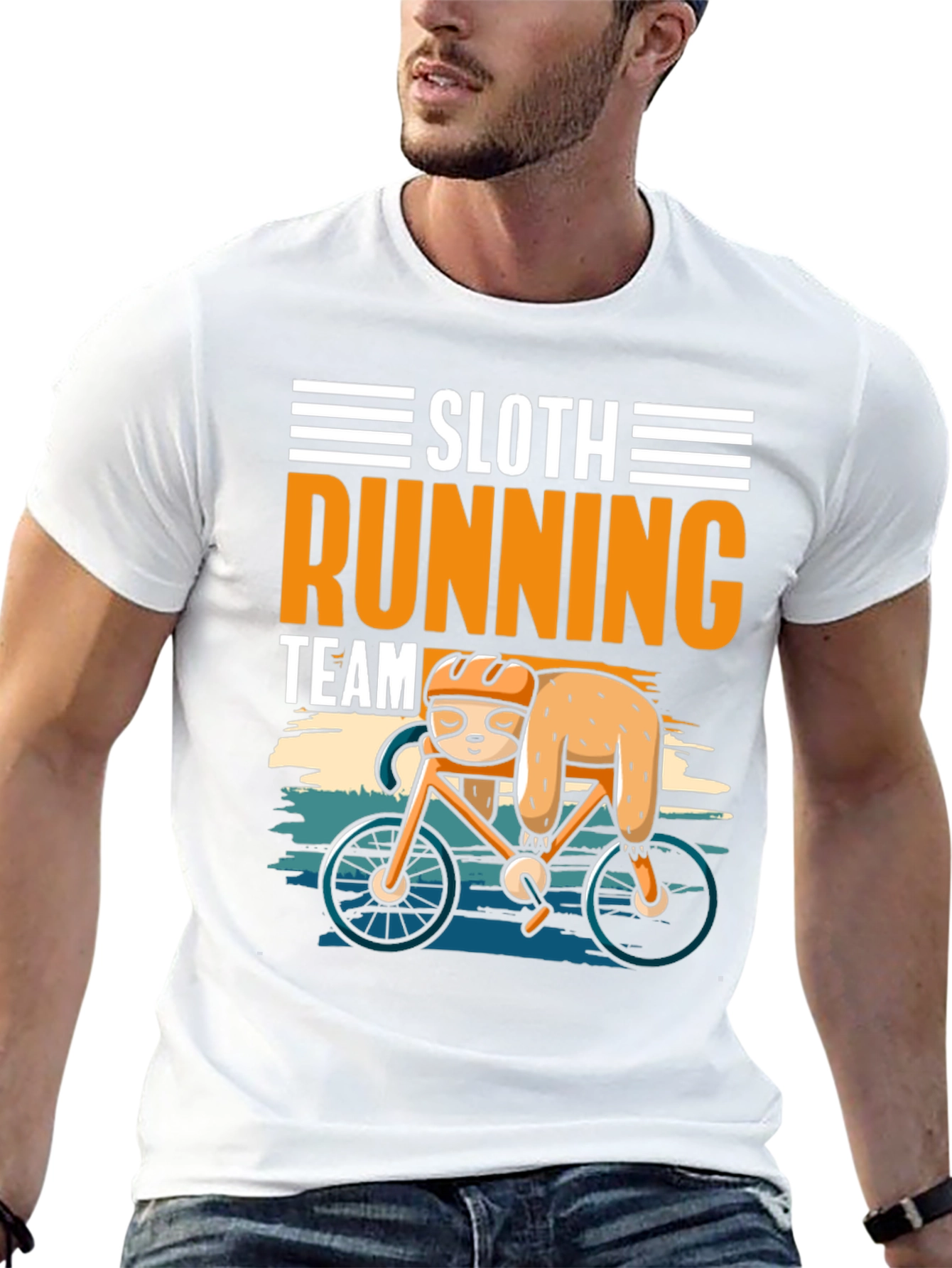 Black Sloth Running Team T-Shirt view 13