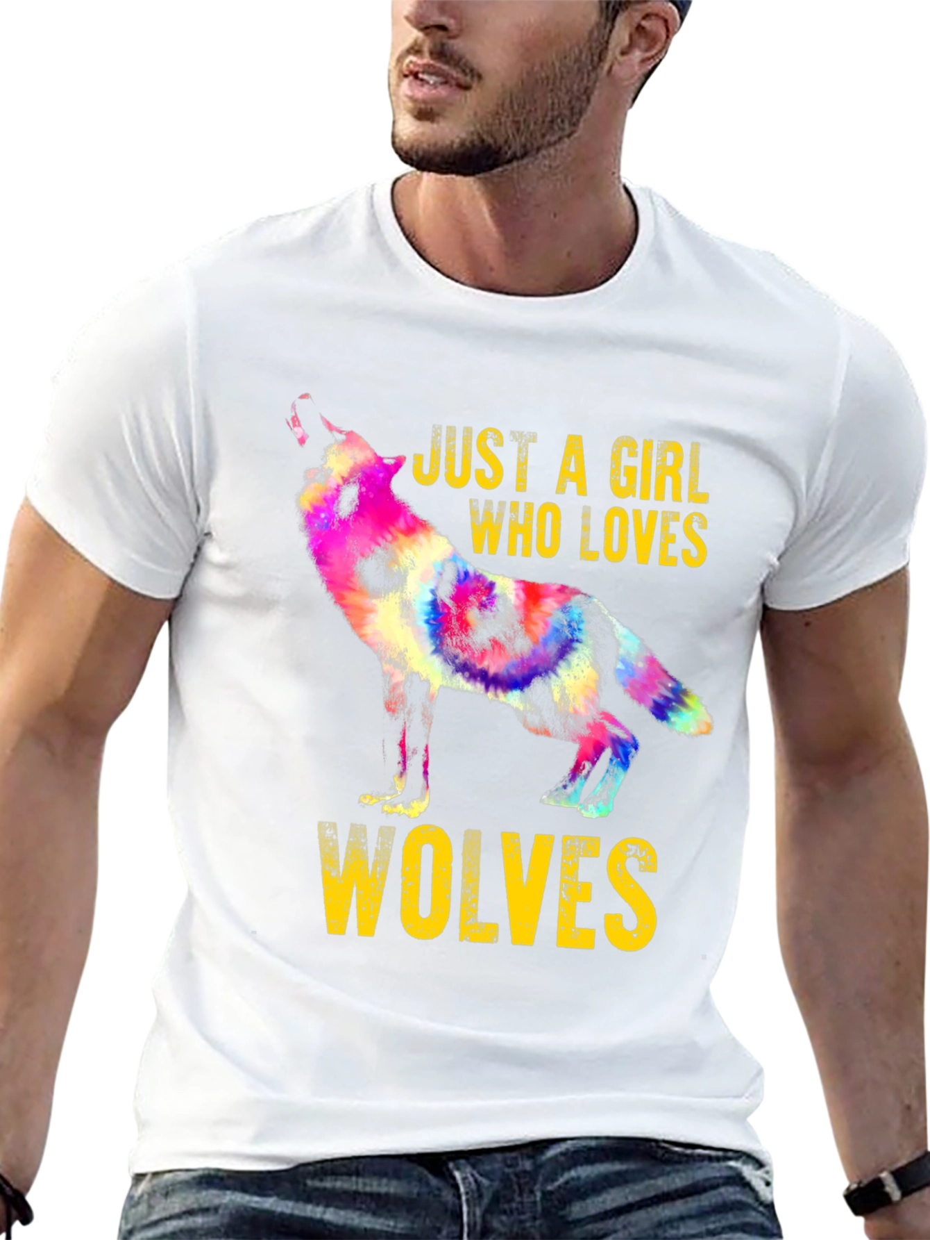 Black Girl Who Loves Wolves Graphic Tee view 13