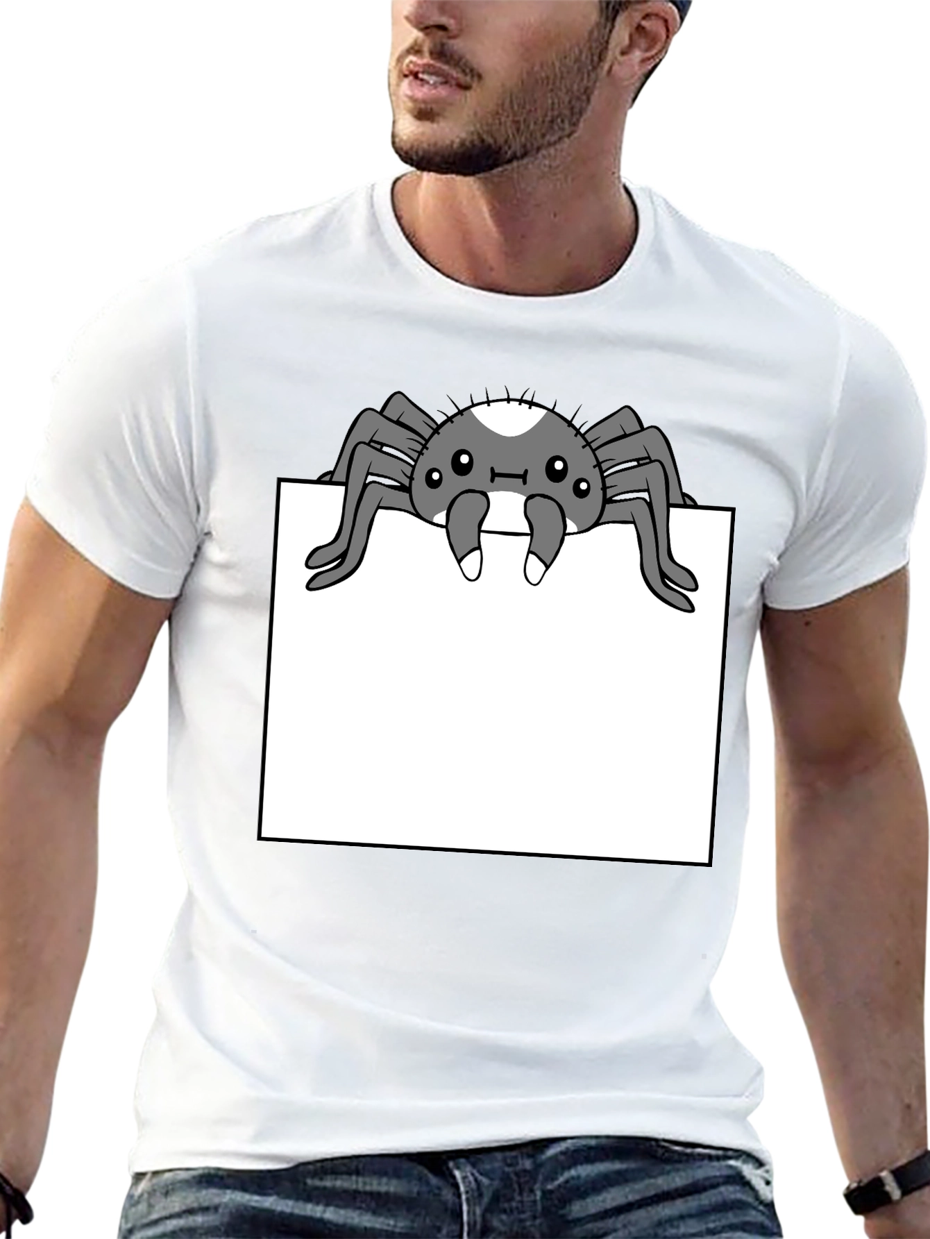 Black Spider Graphic Tee - Cute & Creepy Style view 13