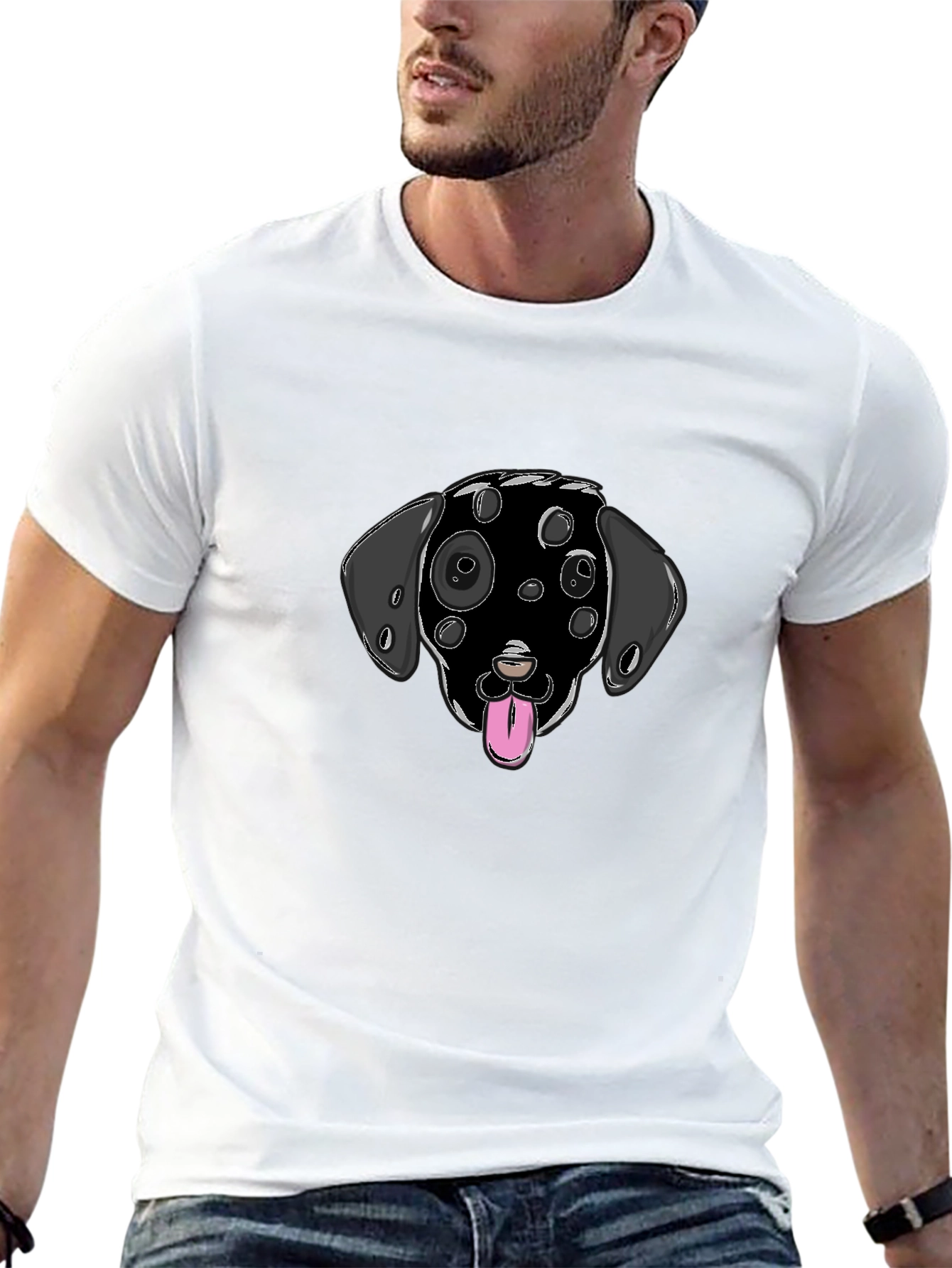 Black Black Dog Spot T-Shirt view 13