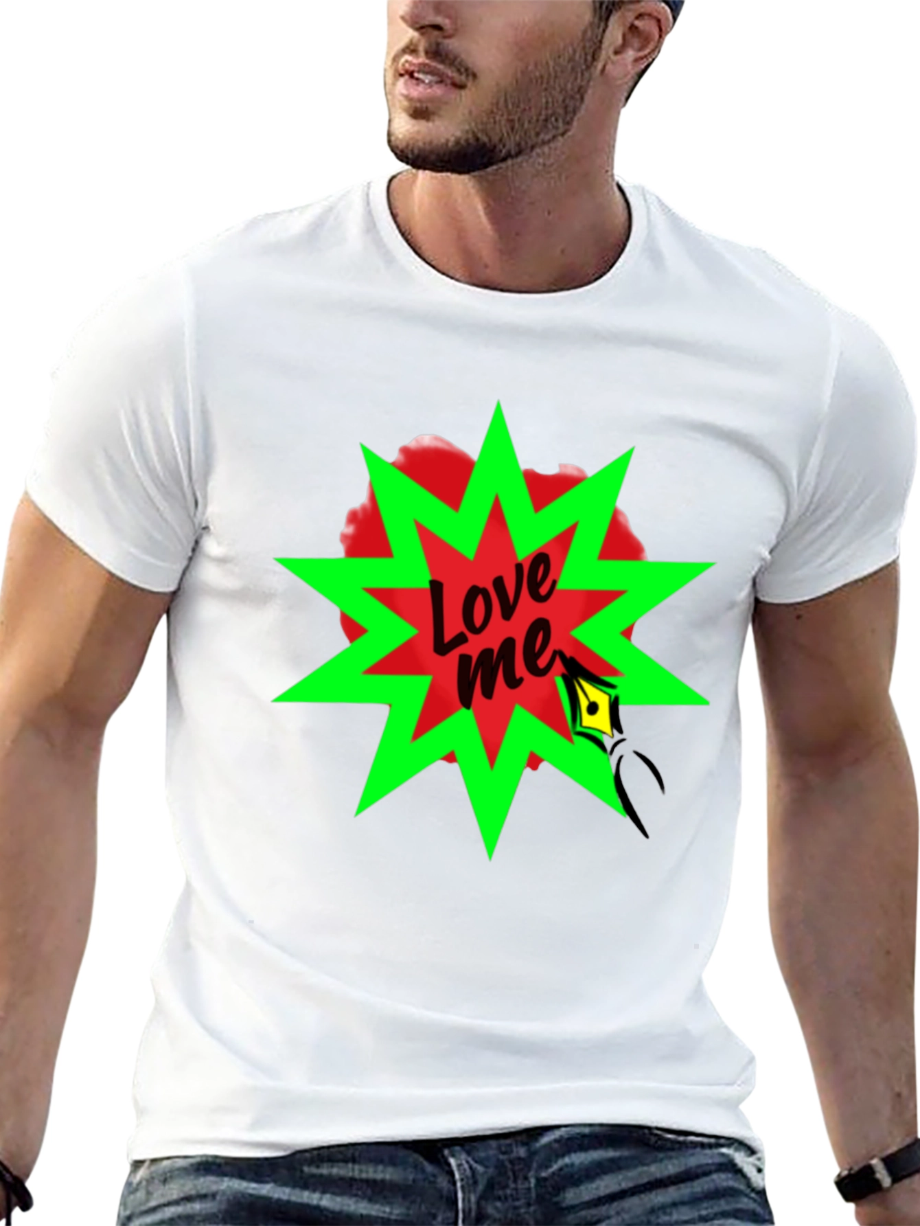 Black Love Me Graphic Tee - Bold Statement Shirt view 13