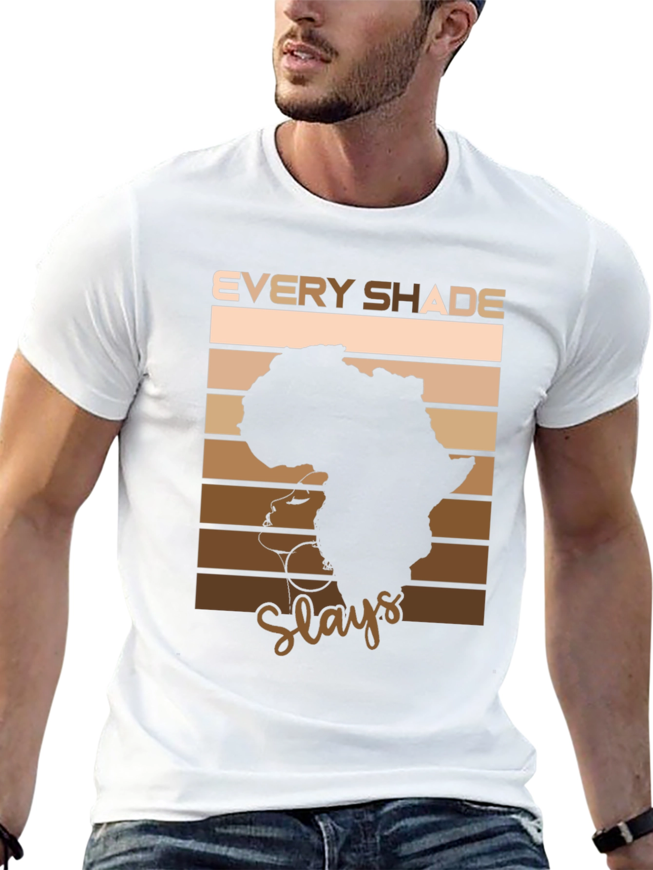 Black Every Shade Slays T-Shirt - African Pride view 13