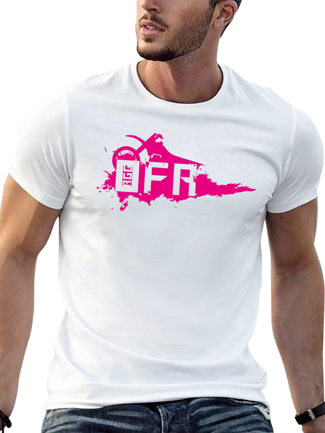 Black Black OFR Dirt Bike T-Shirt - Bold Graphic Tee view 13