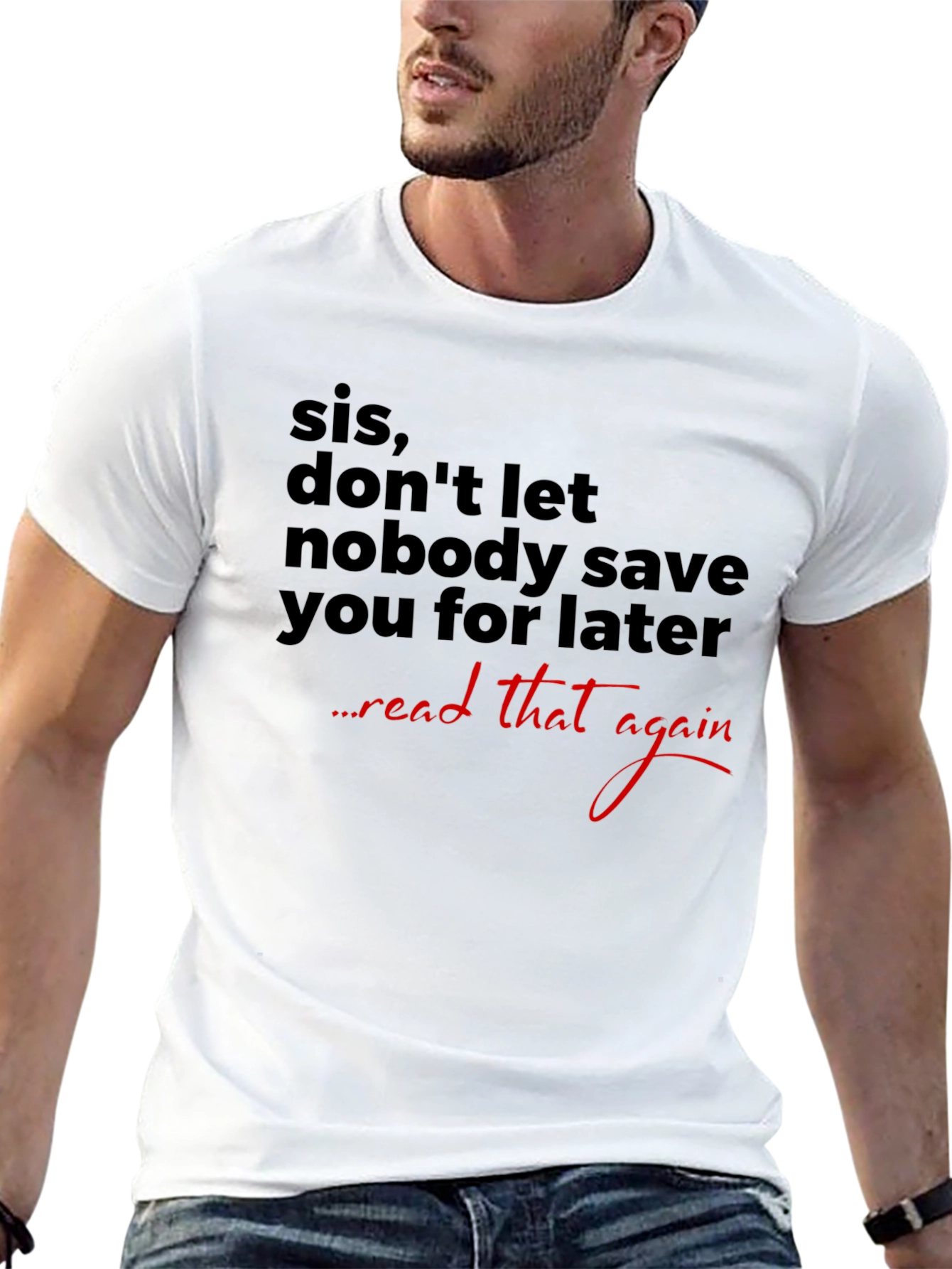 Black Sis Don't Wait Graphic Tee view 13