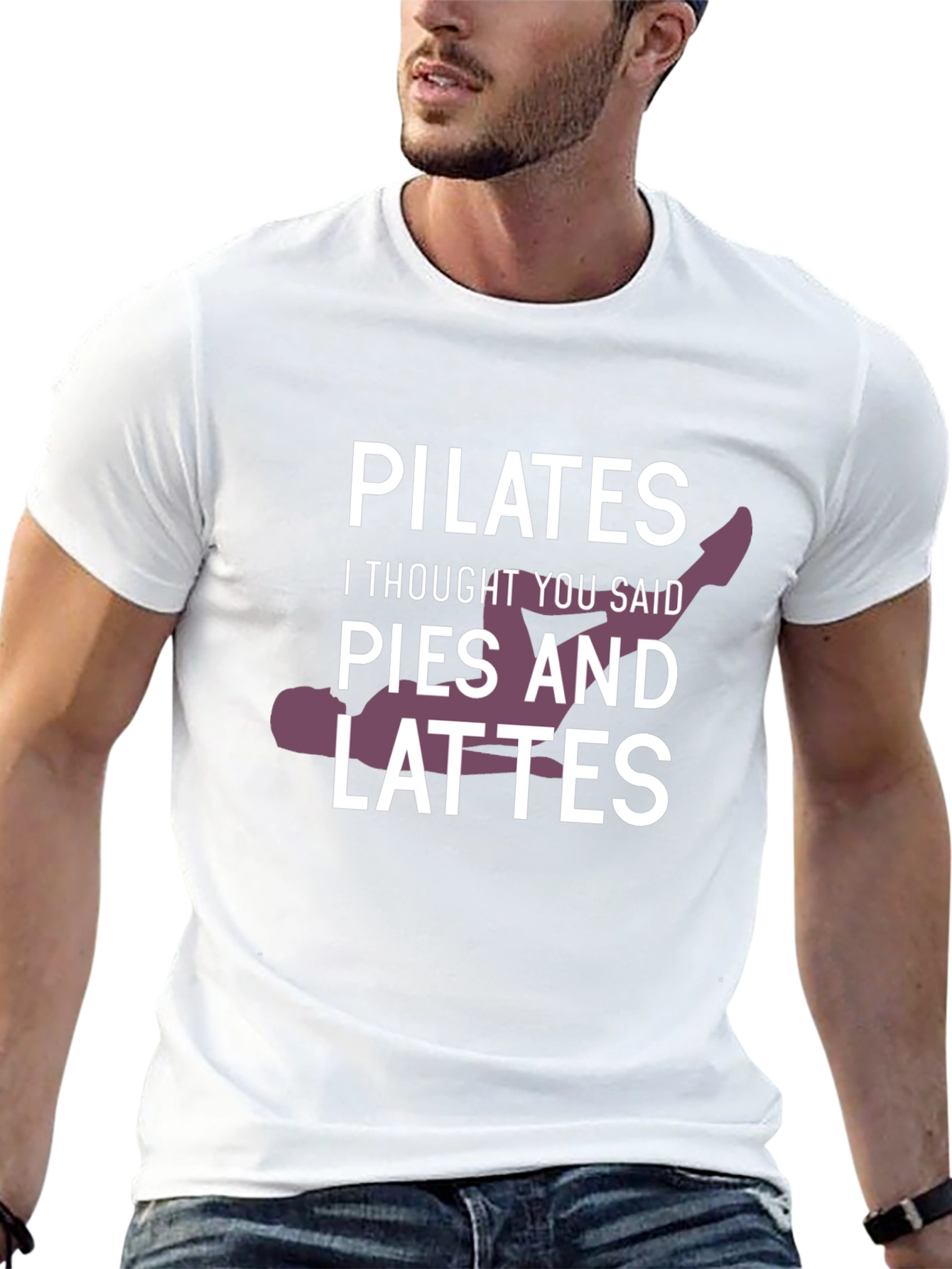 Black Pilates vs. Pies & Lattes Graphic Tee view 13