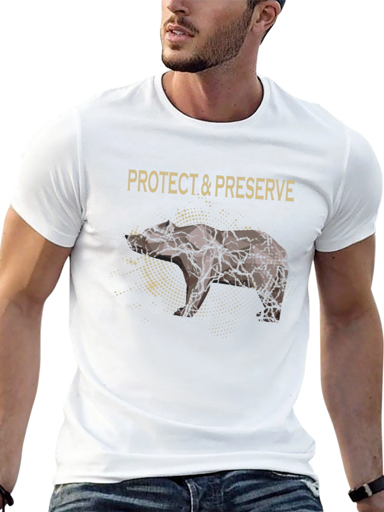 Black Protect & Preserve Nature T-Shirt - Black view 13