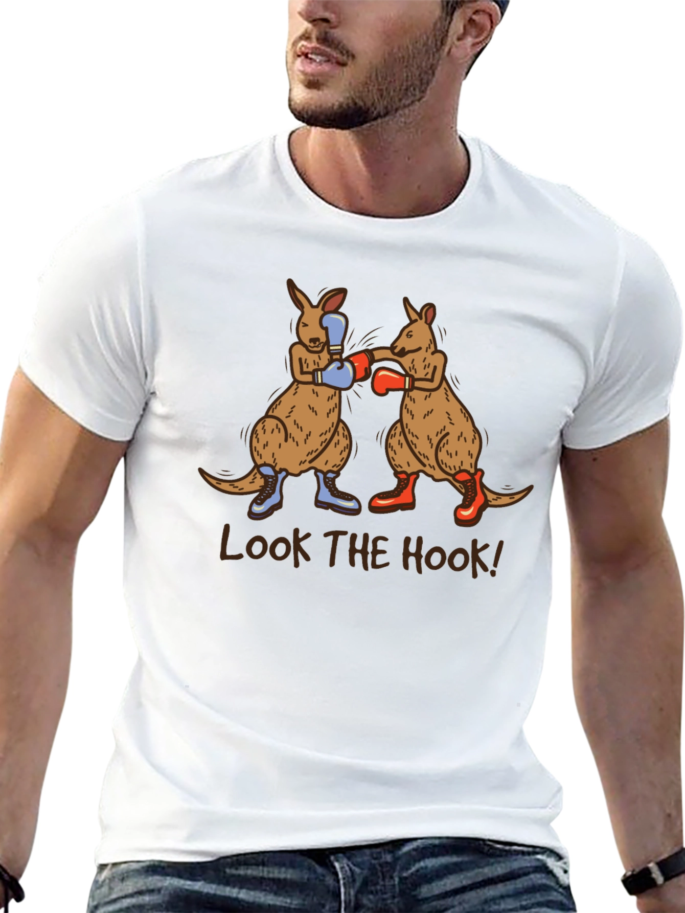 Black Boxing Kangaroos T-Shirt - Look the Hook! view 13