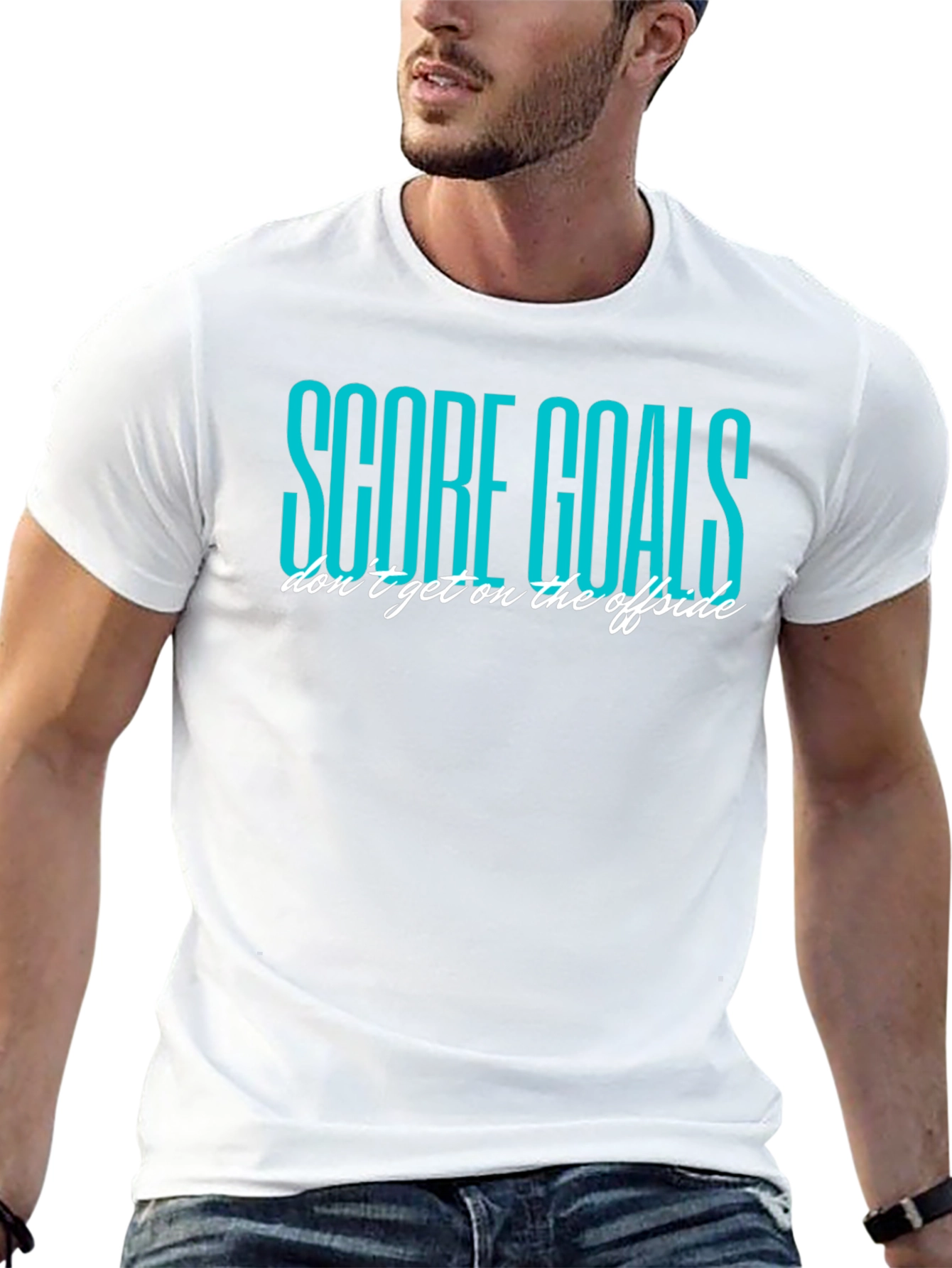 Black Score Goals Graphic Tee - Soccer Inspired Black T-Shirt view 13