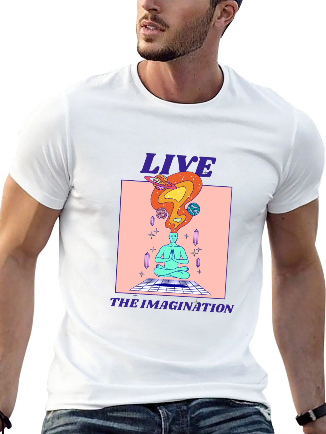 Black Live the Imagination Graphic Tee view 13