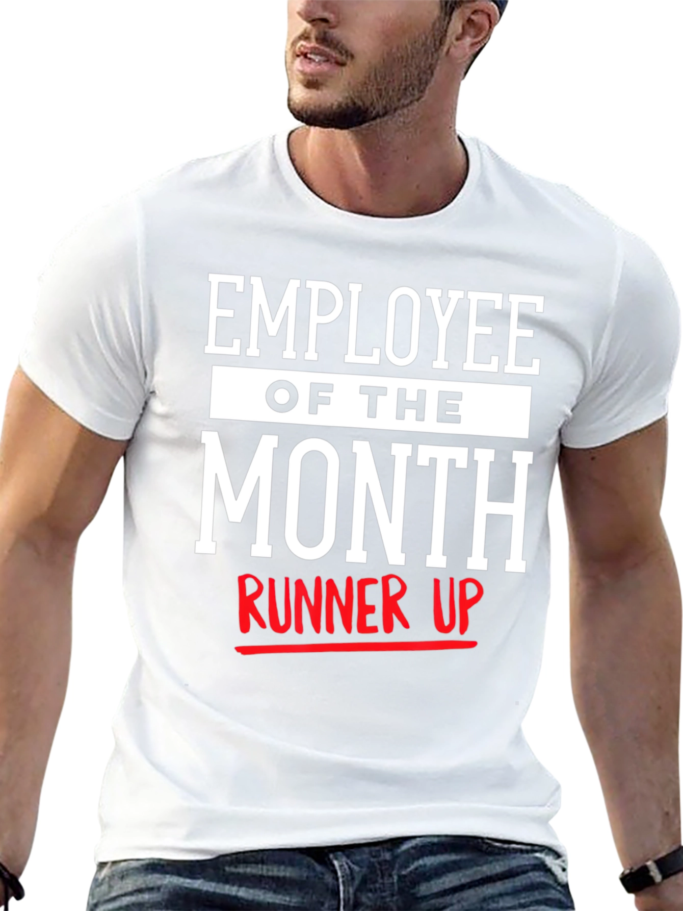 Black Employee of the Month Runner Up Black T-Shirt view 13