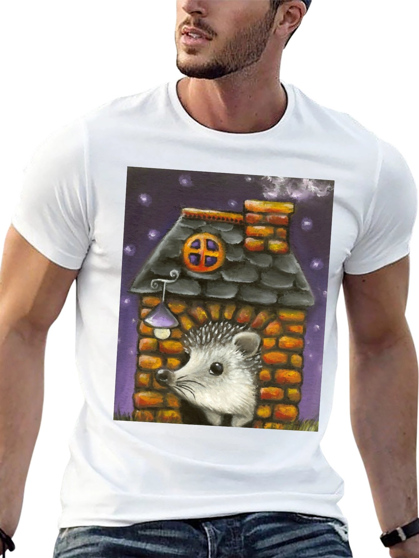 Black Hedgehog House Graphic Tee view 13