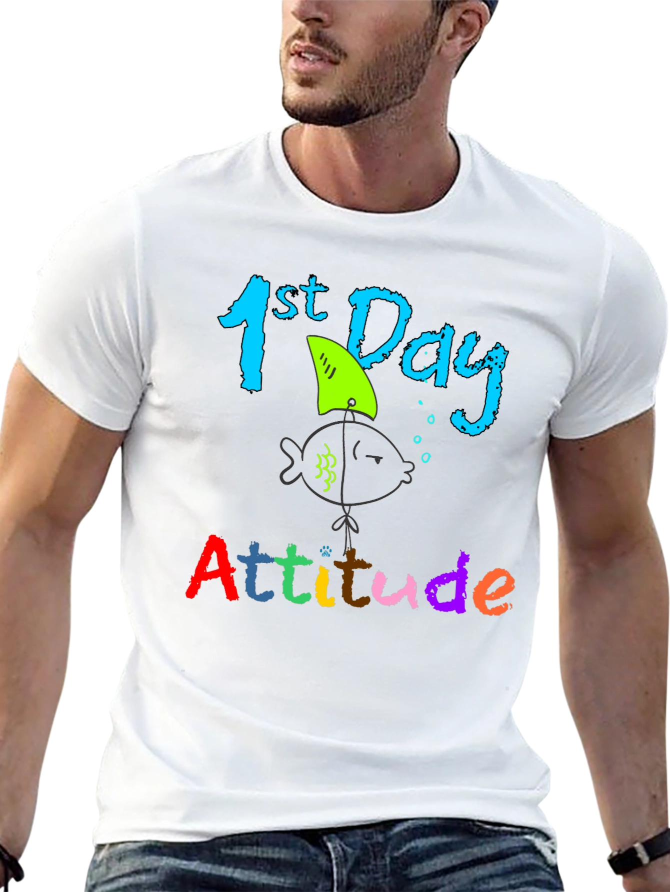 1st Day Attitude T-Shirt - Back to School - 13