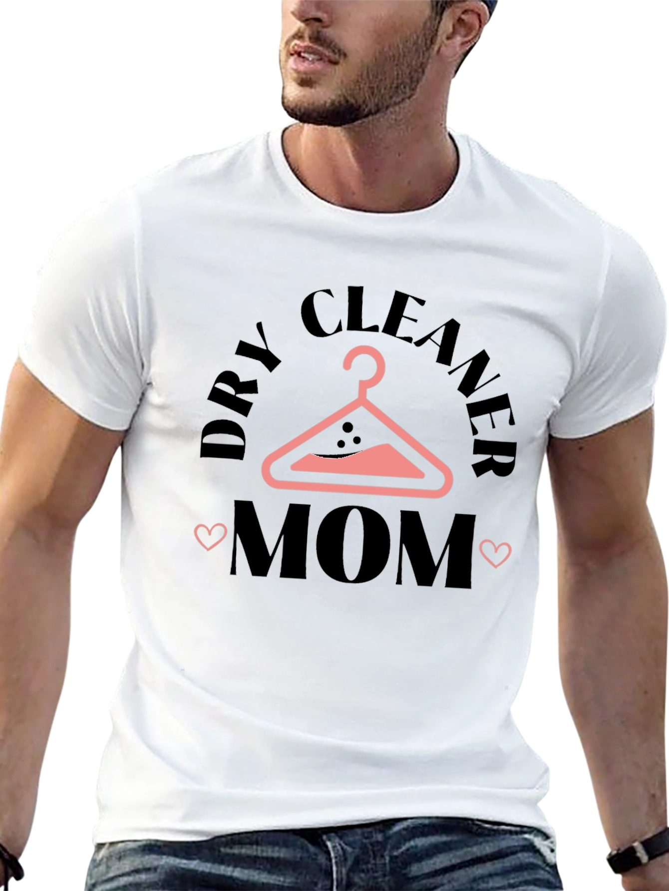 Black Dry Cleaner Mom T-Shirt - Stylish Graphic Tee view 13