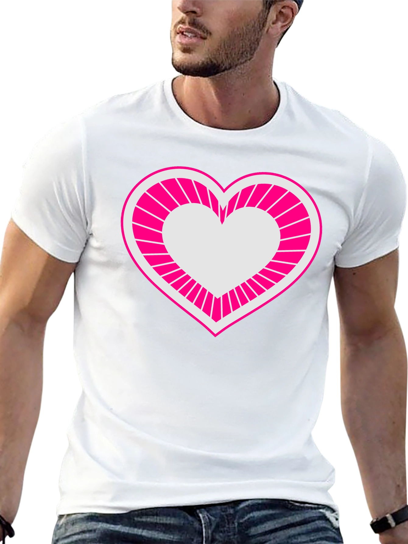 Black Heart Graphic Tee - Bold & Stylish Men's T-Shirt view 13