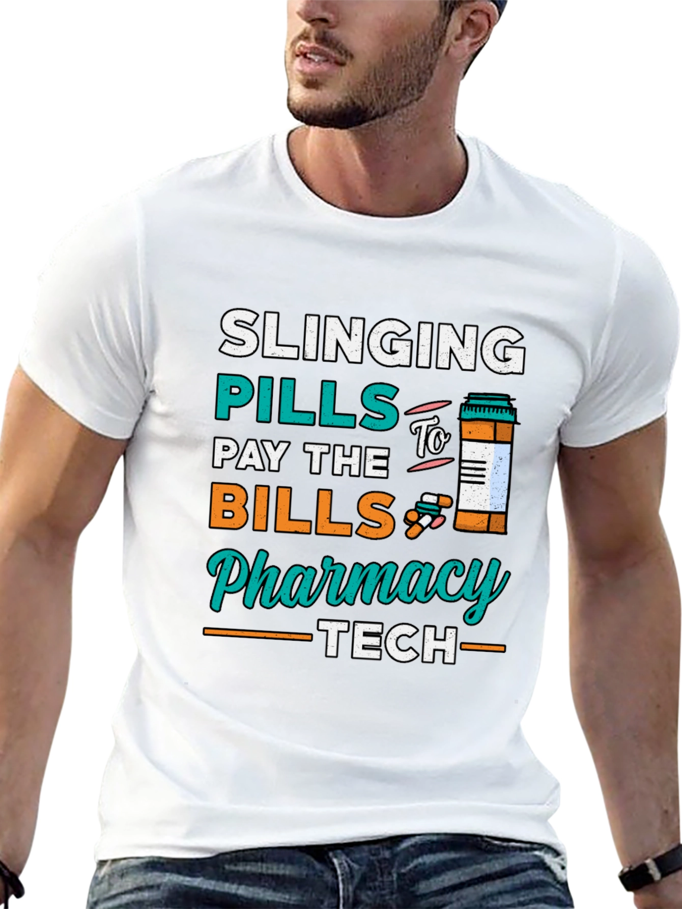 Black Pharmacy Tech T-Shirt - Slinging Pills view 13