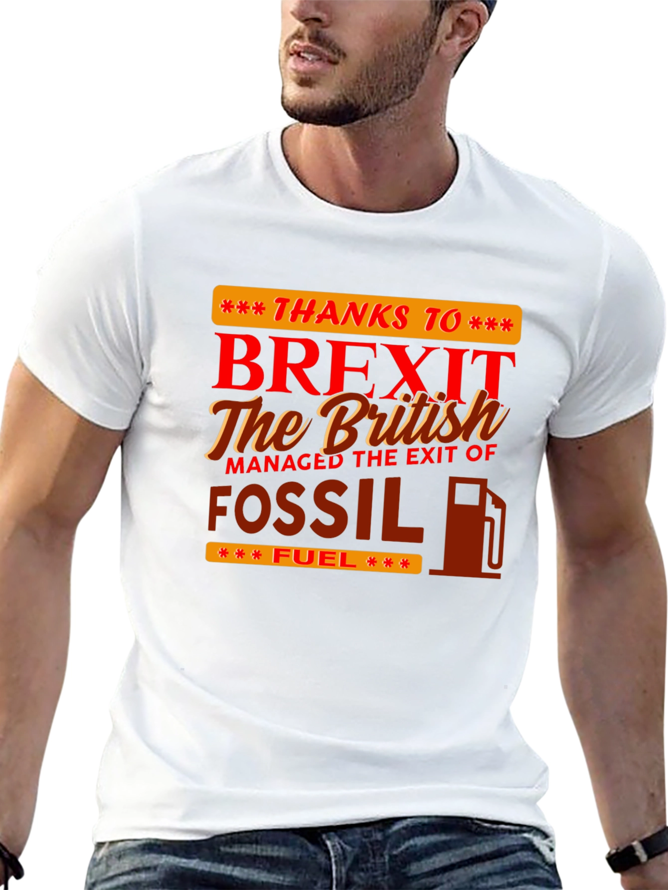 Black Brexit Fossil Fuel Graphic Tee view 13