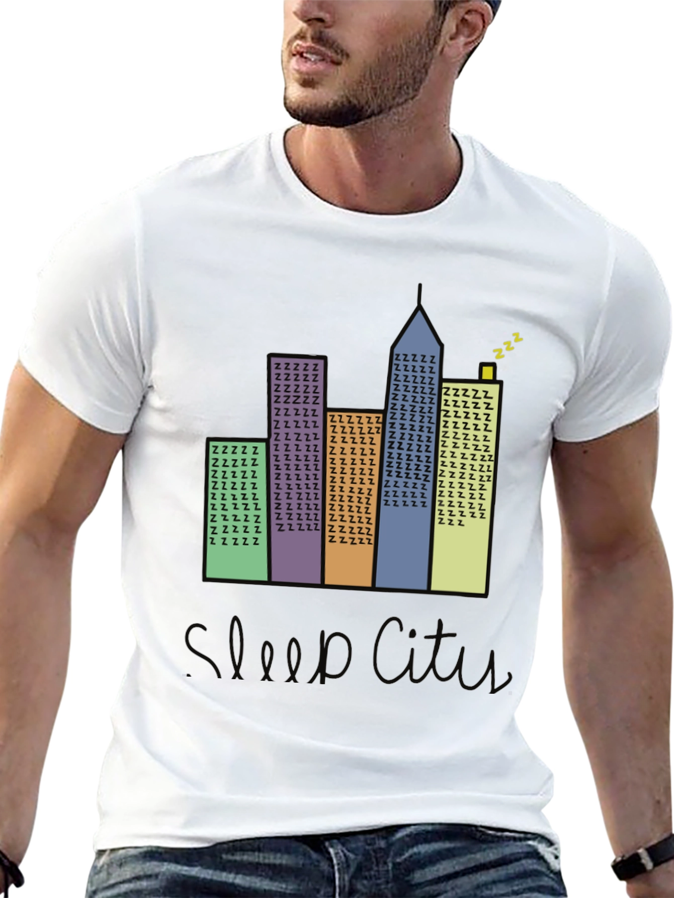 Black Sleep City T-Shirt - Urban Dreams view 13