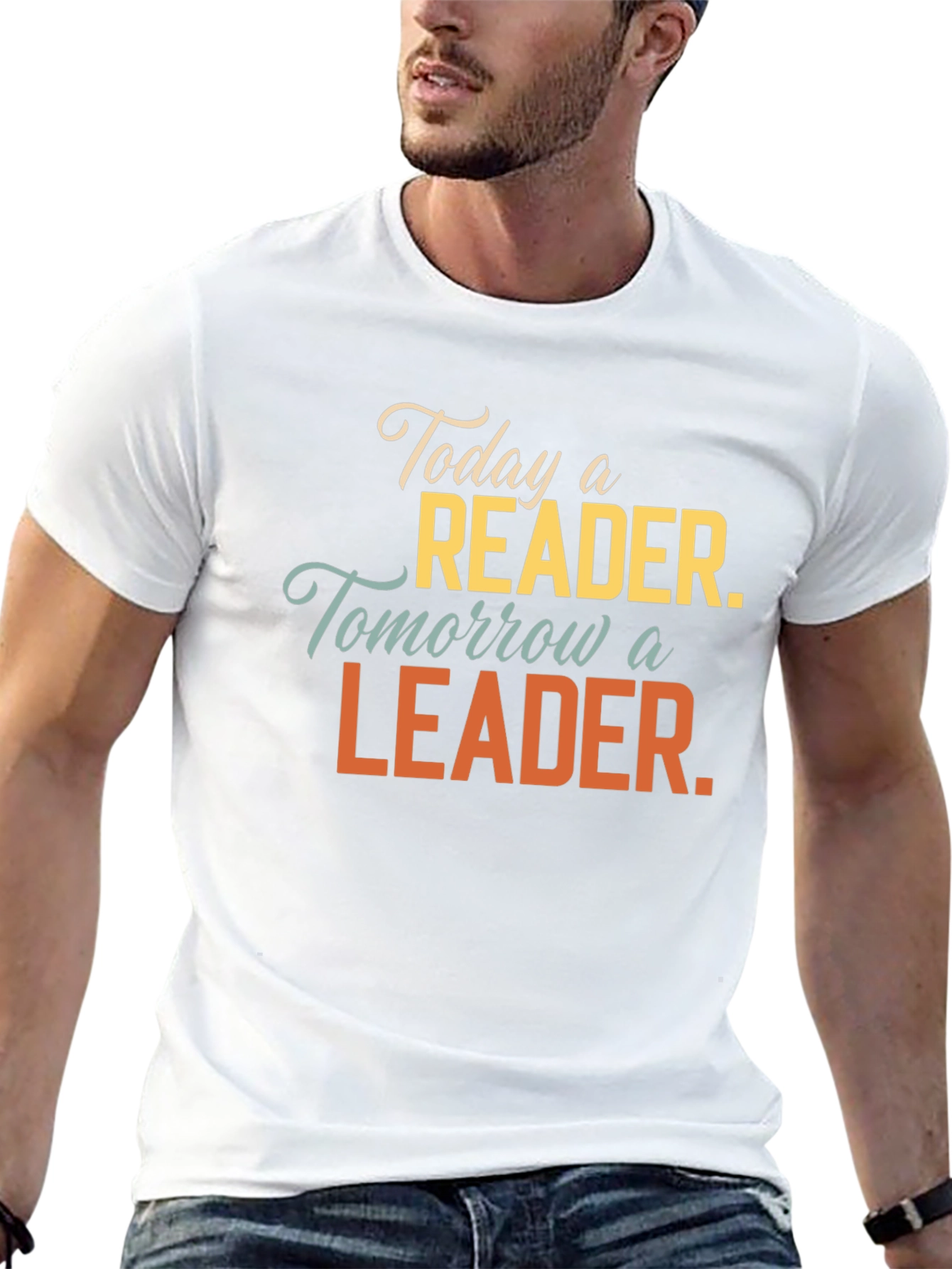 Black Reader Leader Graphic Tee - Soft Cotton Blend T-Shirt view 13