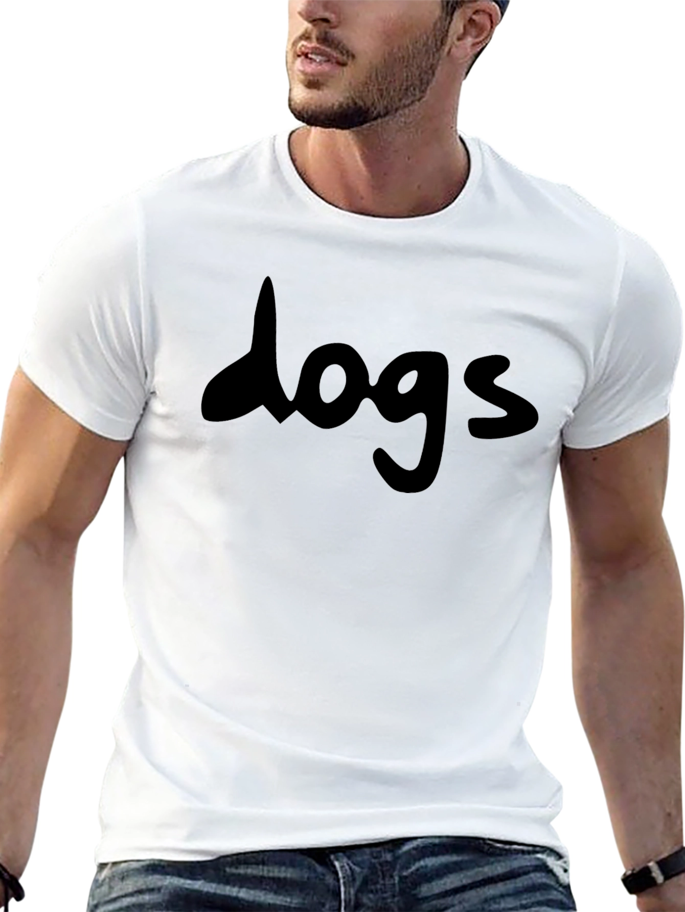 Black Dogs Graphic T-Shirt - Casual Black Tee view 13