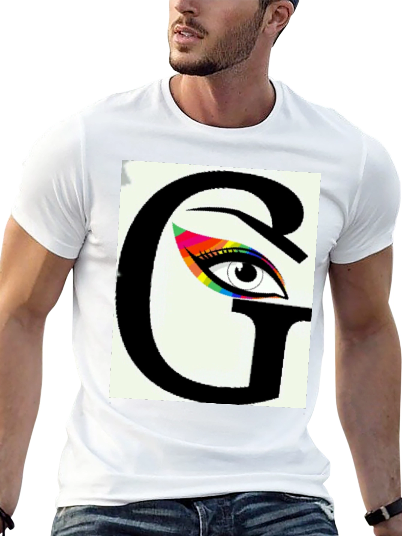 Black Eye See You Graphic Tee - Black Cotton Blend view 13