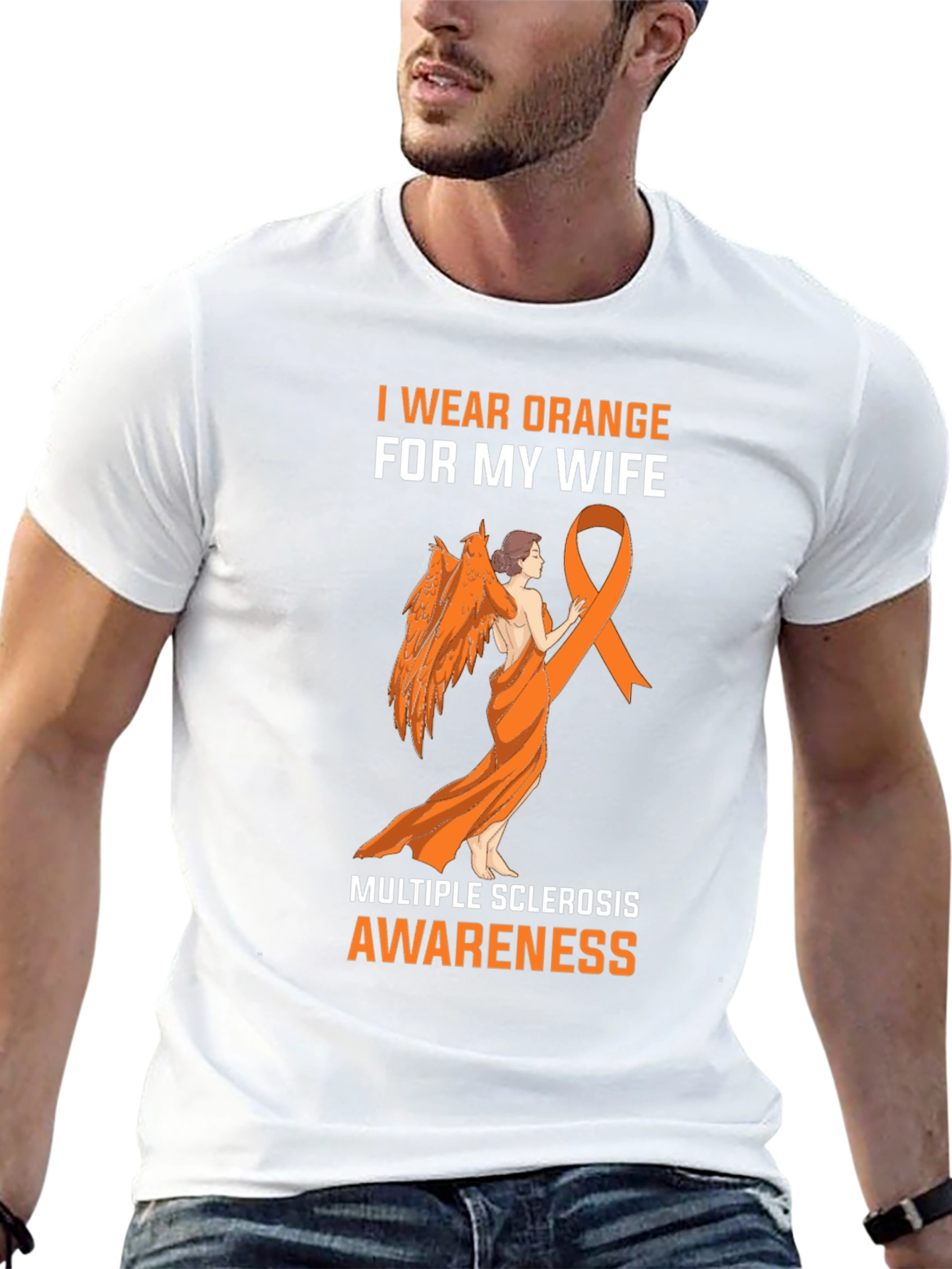 I Wear Orange for My Wife Awareness T-Shirt - 13
