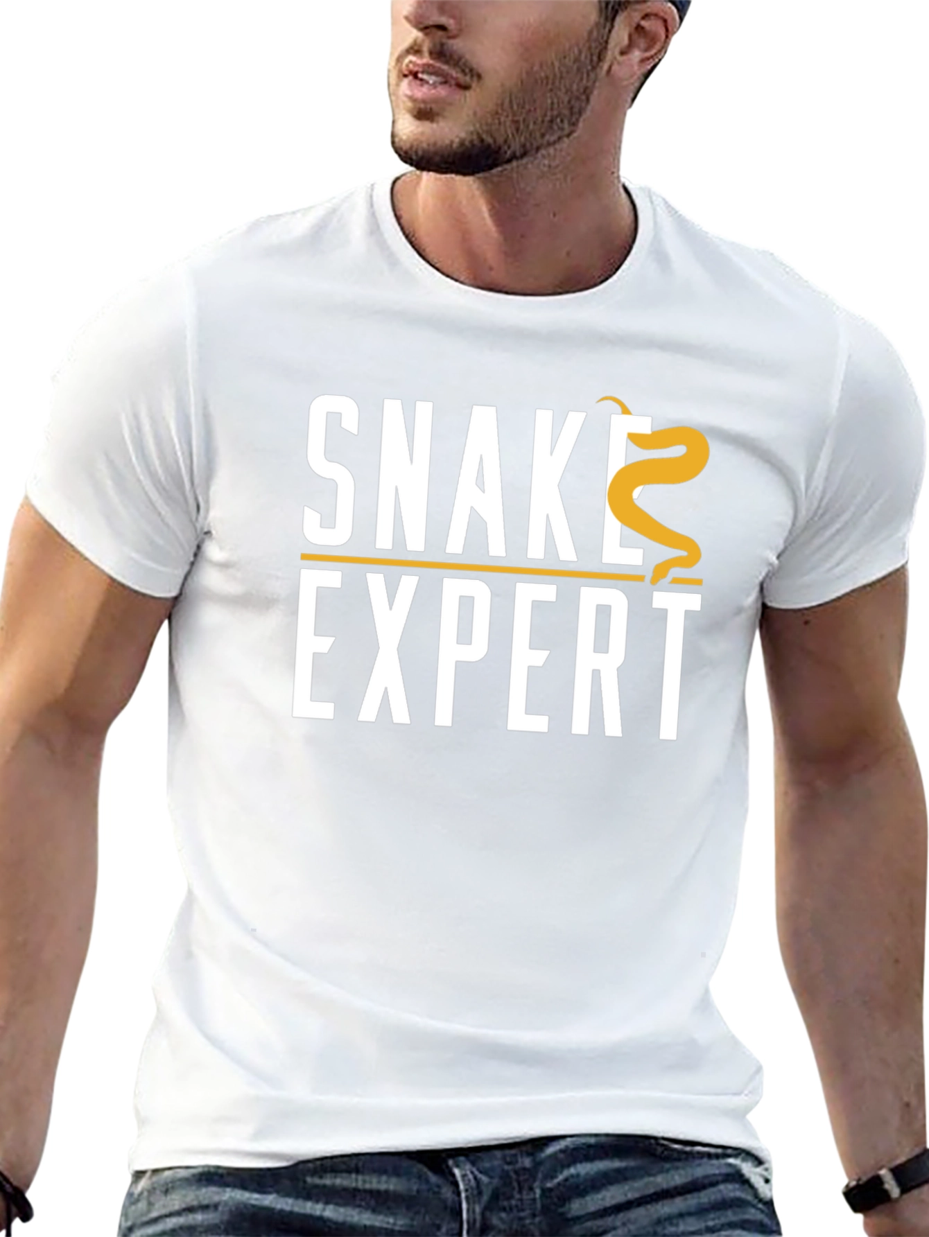 Black Snake Expert T-Shirt - Novelty Reptile Lover Tee view 13