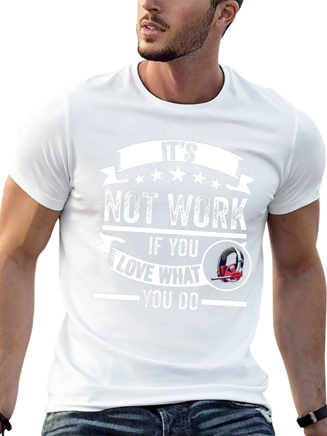 Black It's Not Work T-Shirt - Love What You Do Graphic Tee view 13