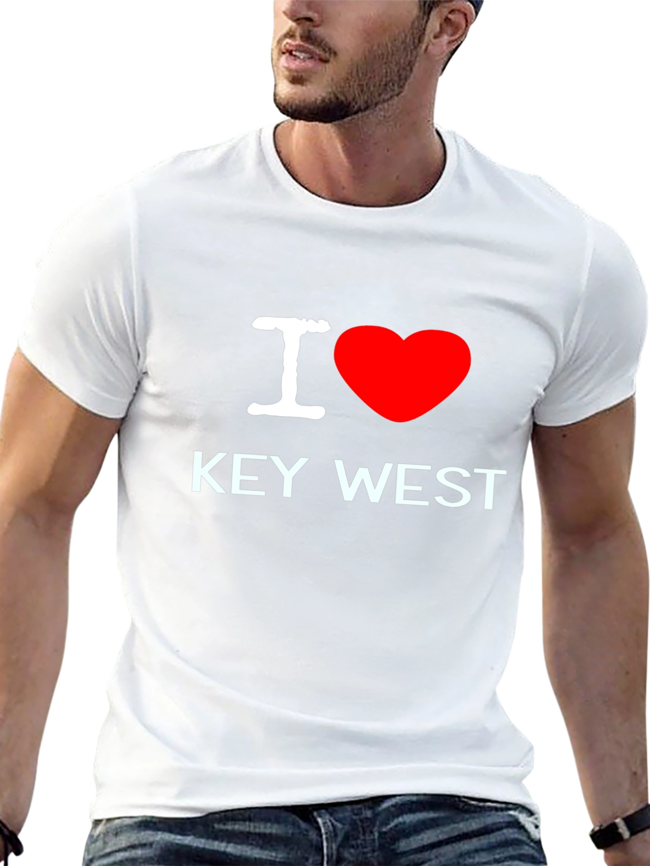 Black I Love Key West Black T-Shirt view 13