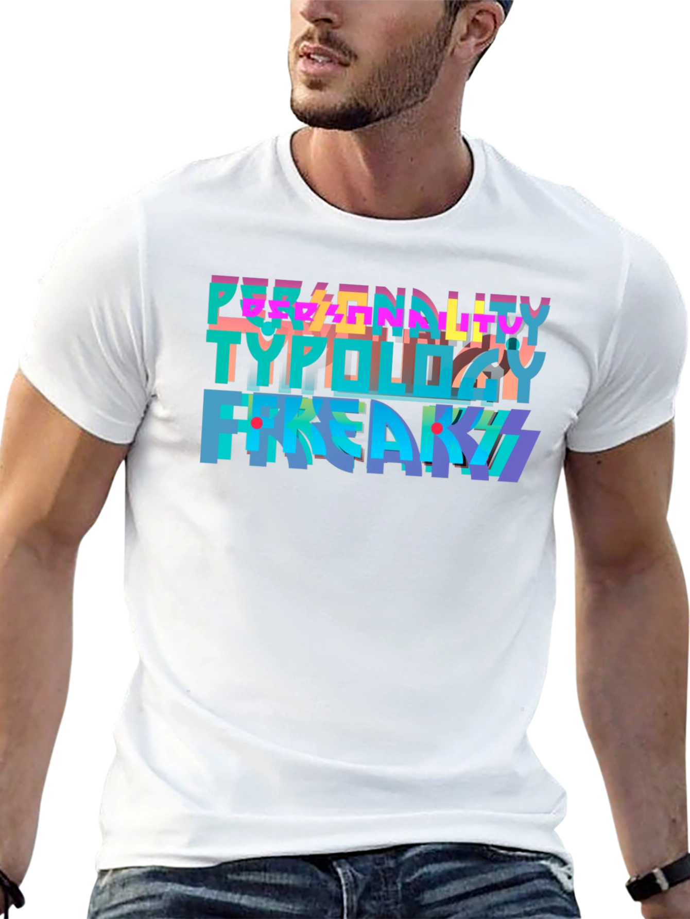 Black Personality Typology T-Shirt - Freaky Tee view 13