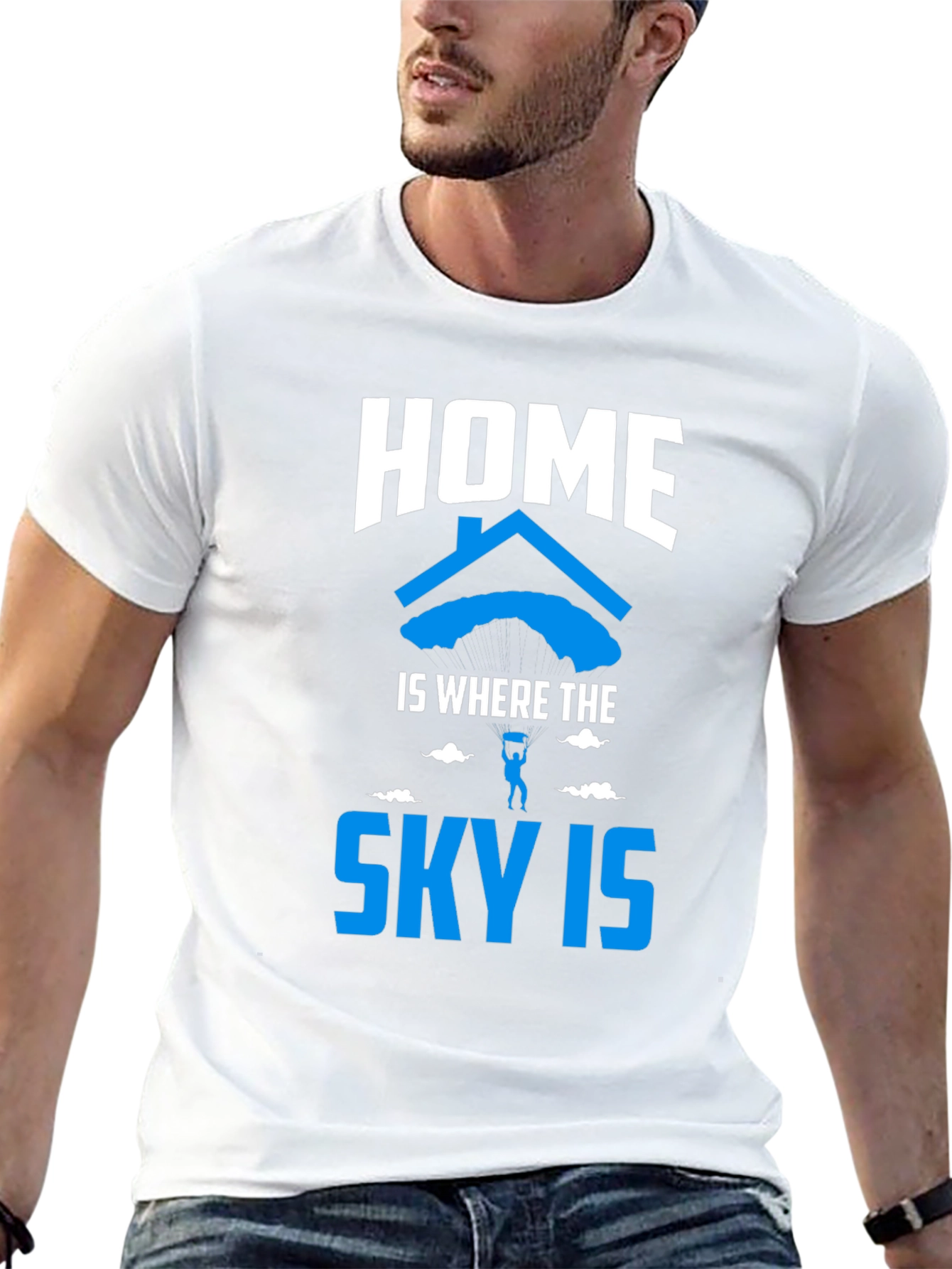 Black Home is Where the Sky Is T-Shirt view 13