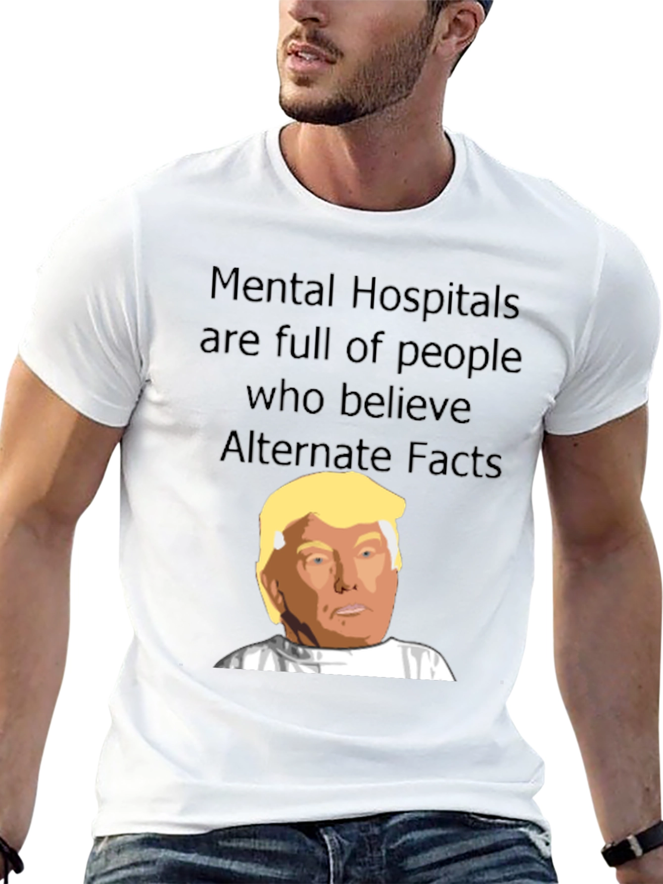 Black Mental Hospitals Trump T-Shirt view 13