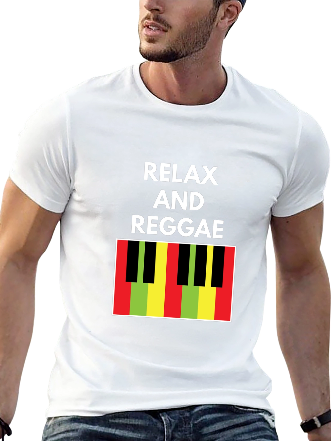Black Relax and Reggae T-Shirt view 13